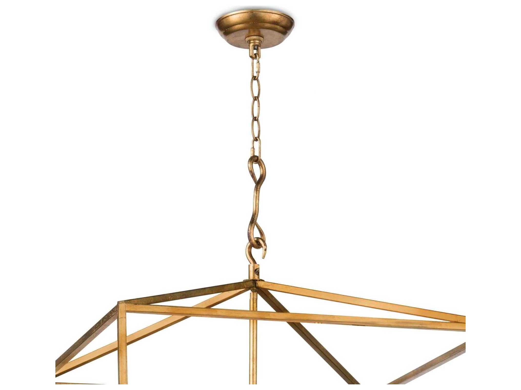 Regina Andrew Southern Living 8-Light Antique Gold Candelabra Chandelier