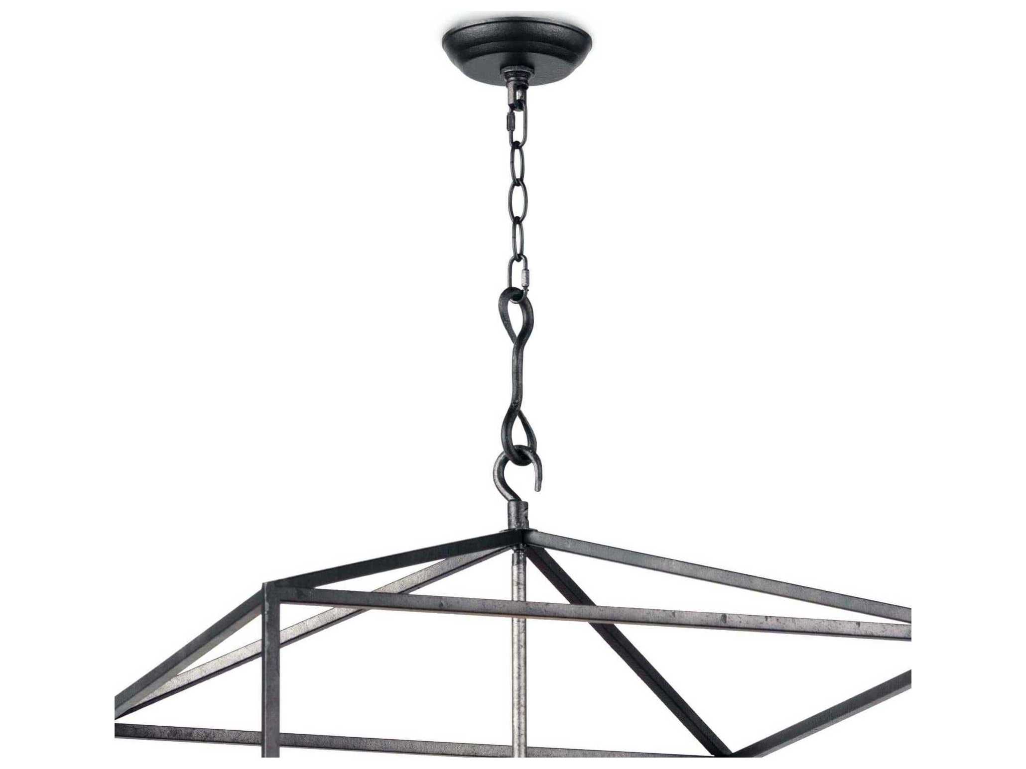 Regina Andrew Cape 8-Light Blackened Iron Gray Candelabra Chandelier