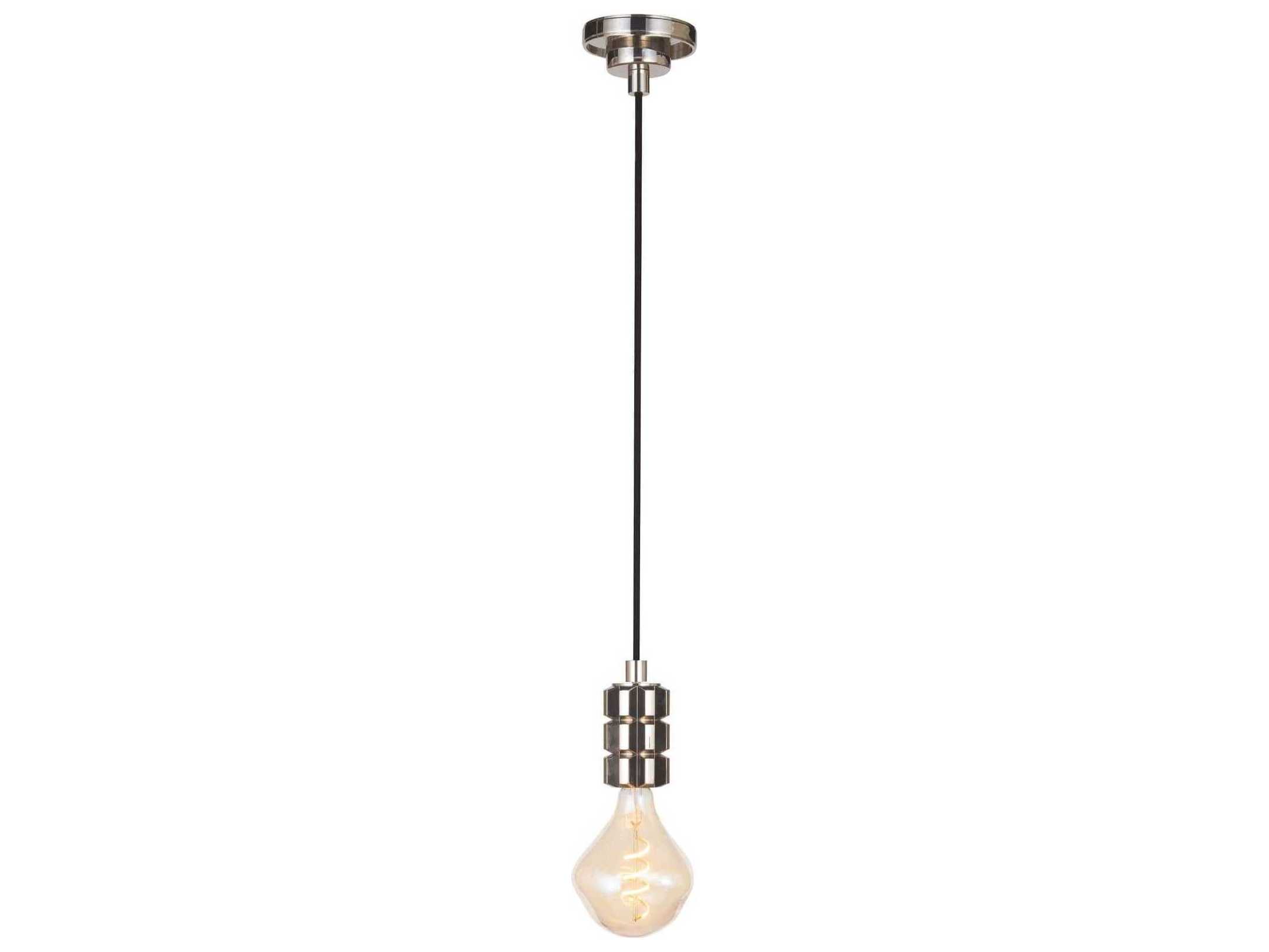 Regina Andrew Clive 1-Light Polished Nickel Mini Pendant