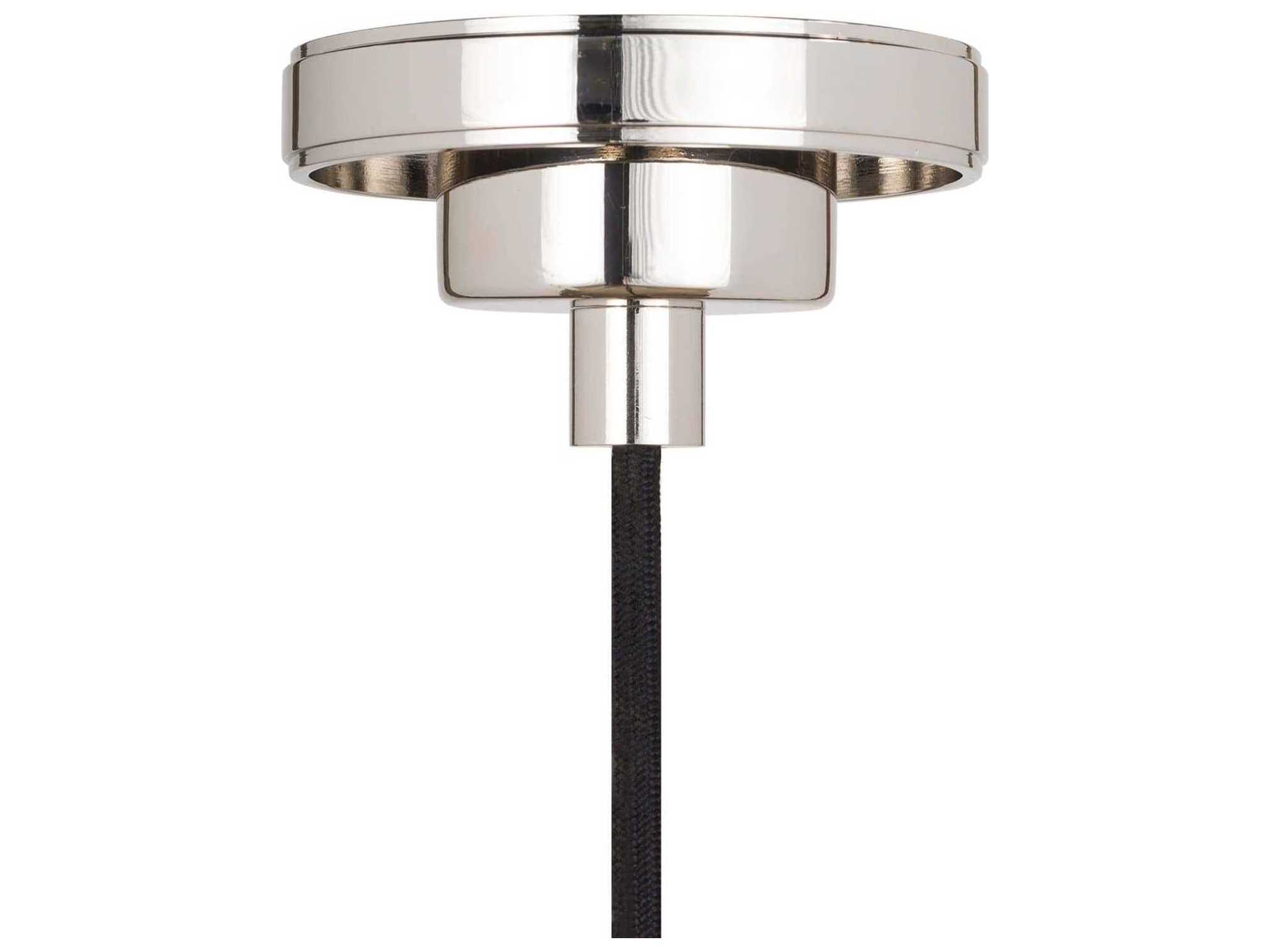 Regina Andrew Clive 1-Light Polished Nickel Mini Pendant