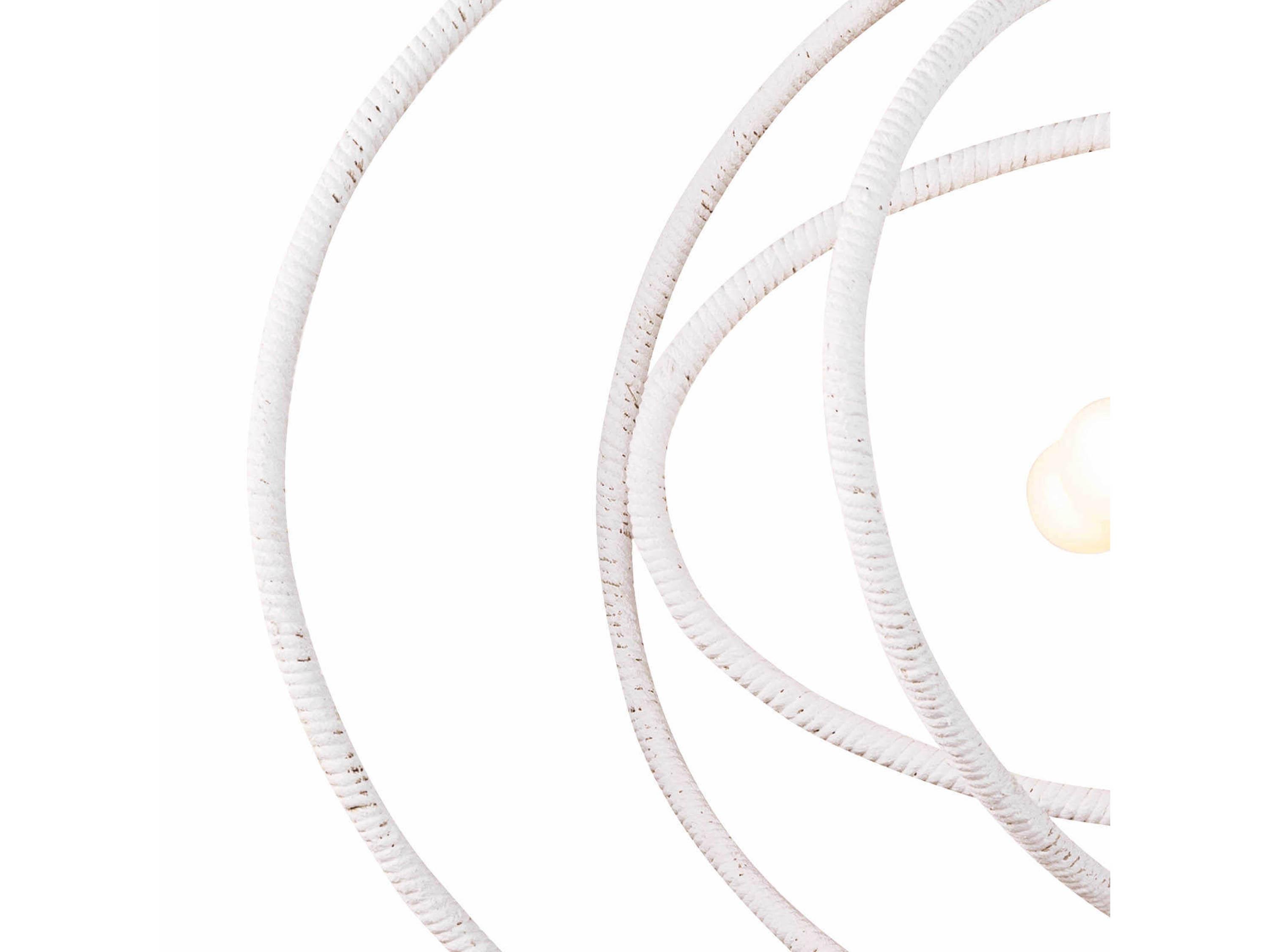 Regina Andrew 4-Light White Geometric Round Pendant