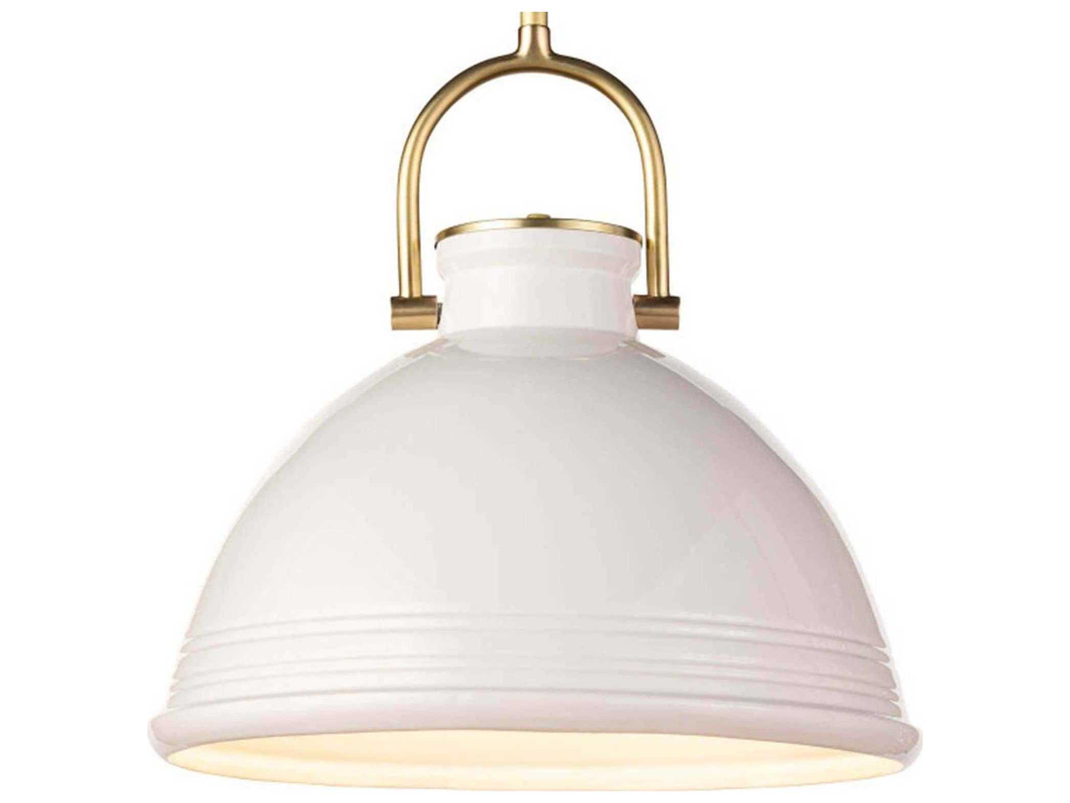 Regina Andrew Eloise 1-Light White Bell Pendant