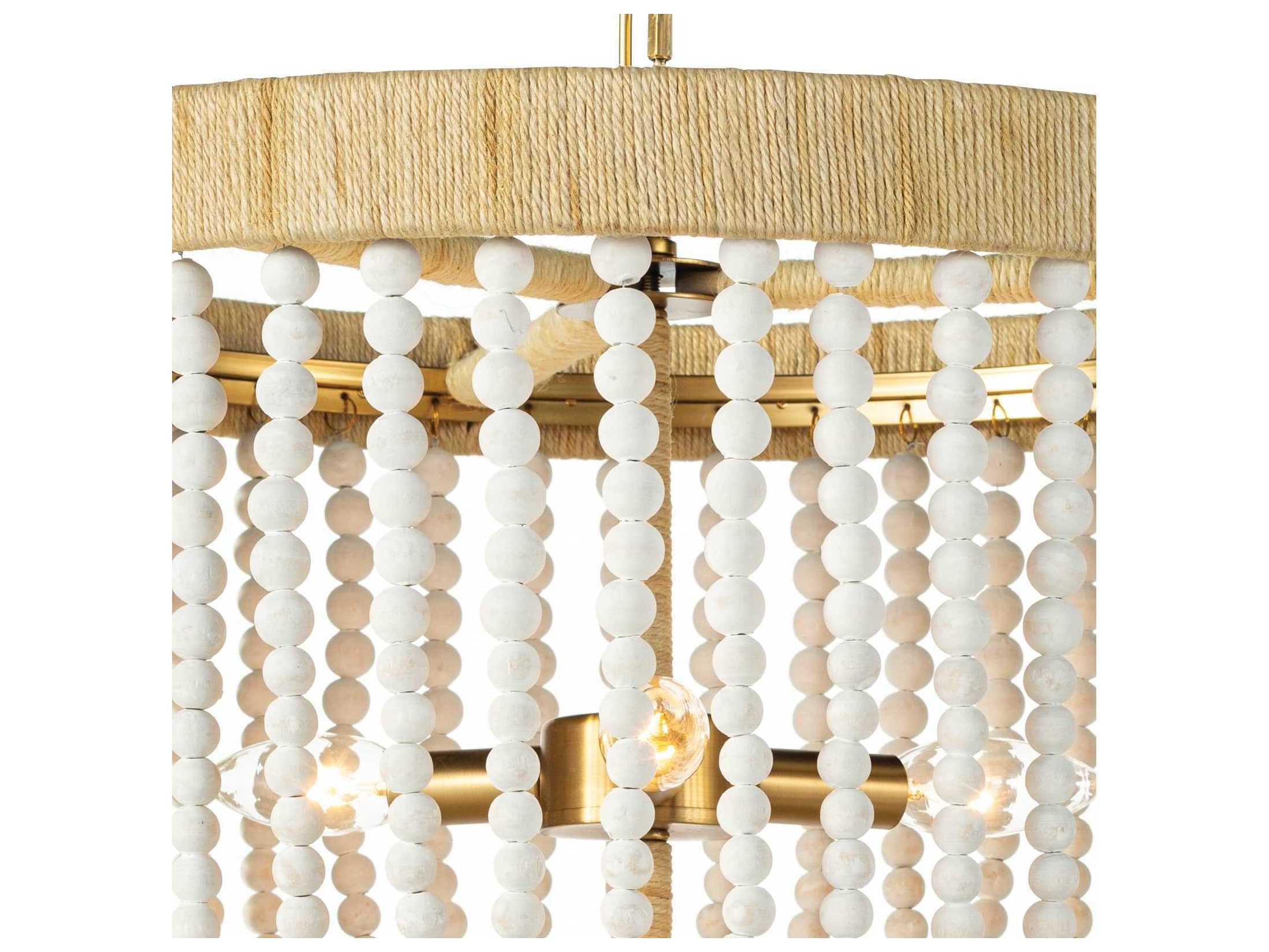 Regina Andrew Milos 3-Light White Chandelier