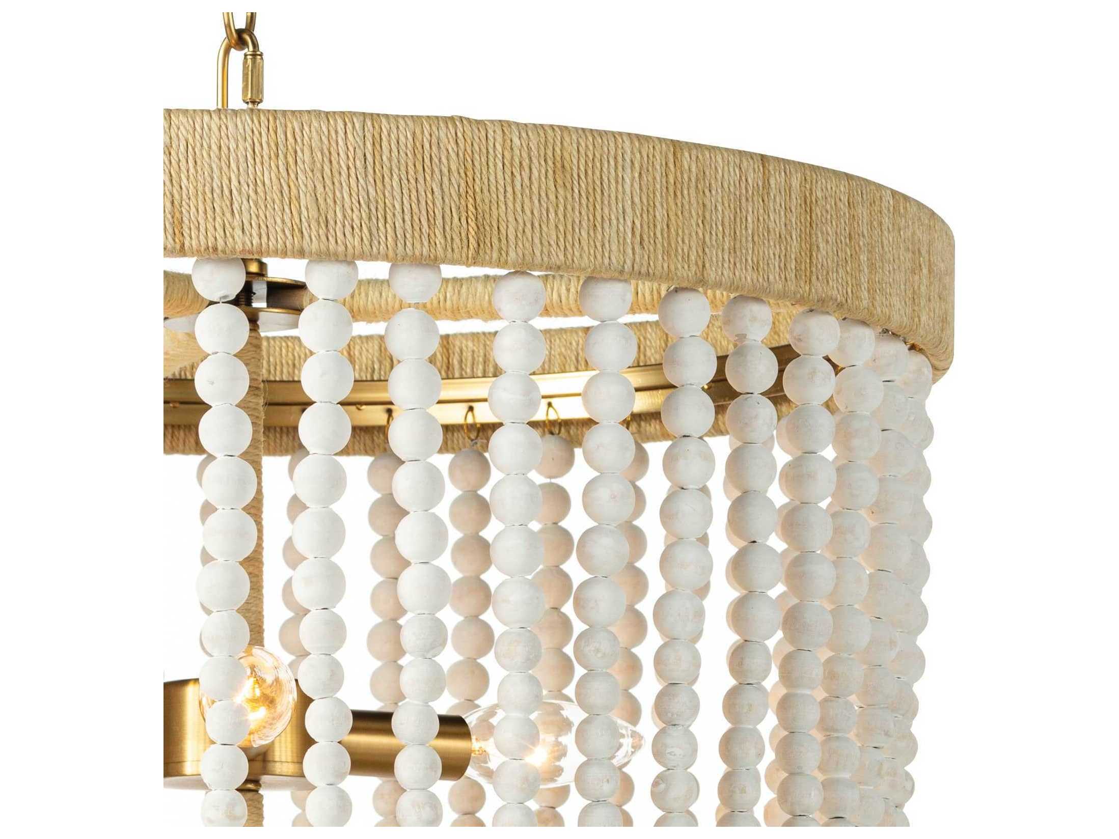 Regina Andrew Milos 3-Light White Chandelier
