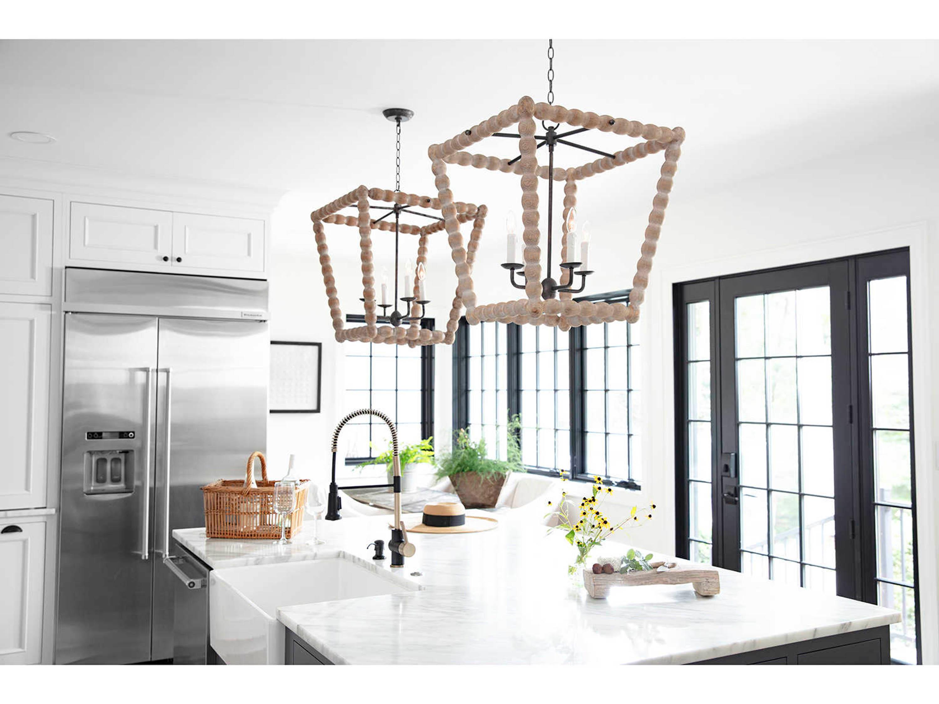 Regina Andrew 4-Light Natural Brown Candelabra Chandelier