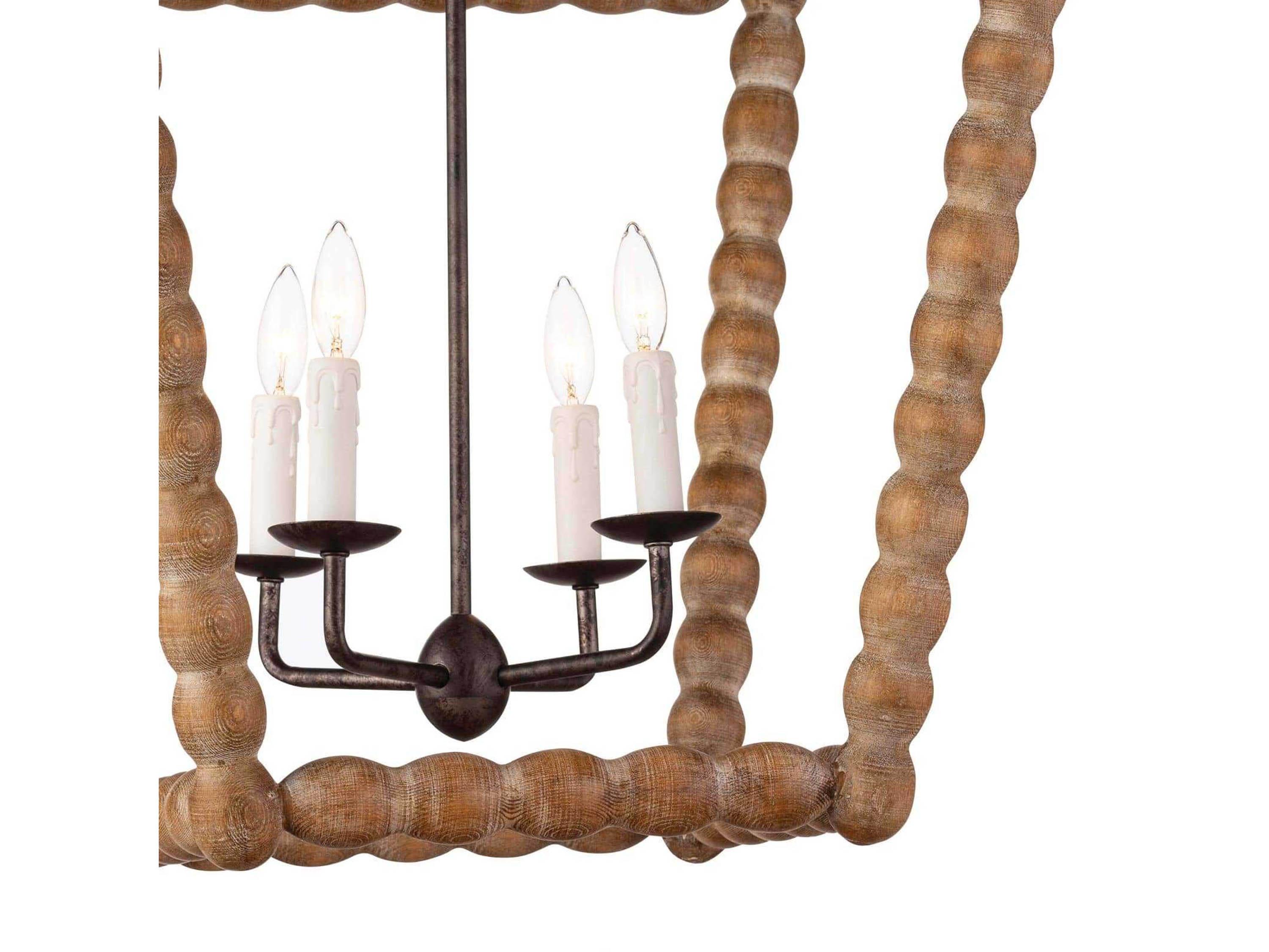 Regina Andrew 4-Light Natural Brown Candelabra Chandelier