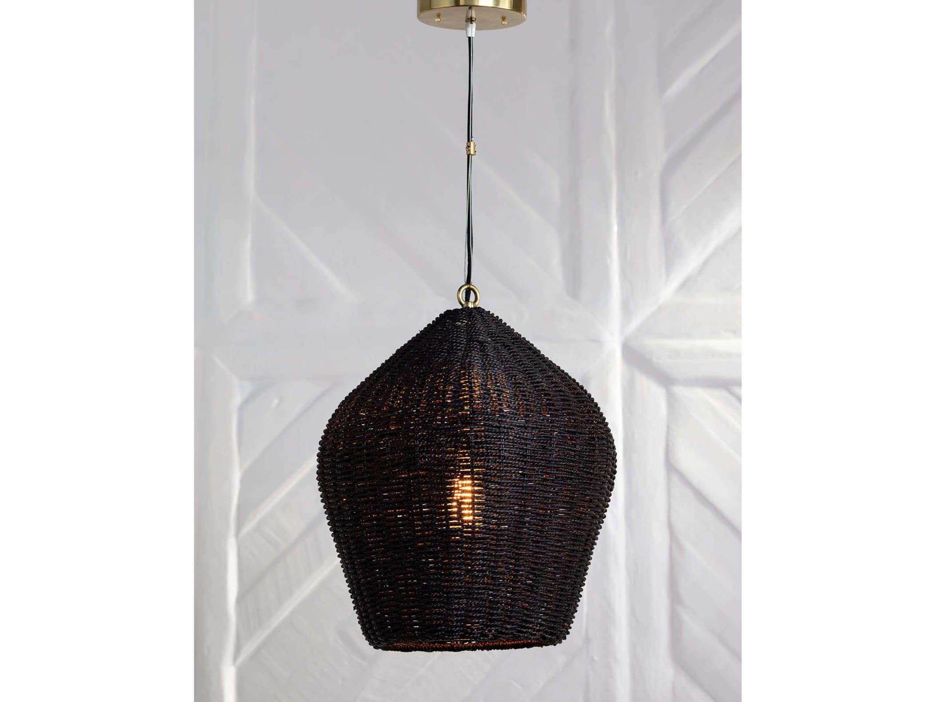 Regina Andrew 1-Light Black Dome Pendant