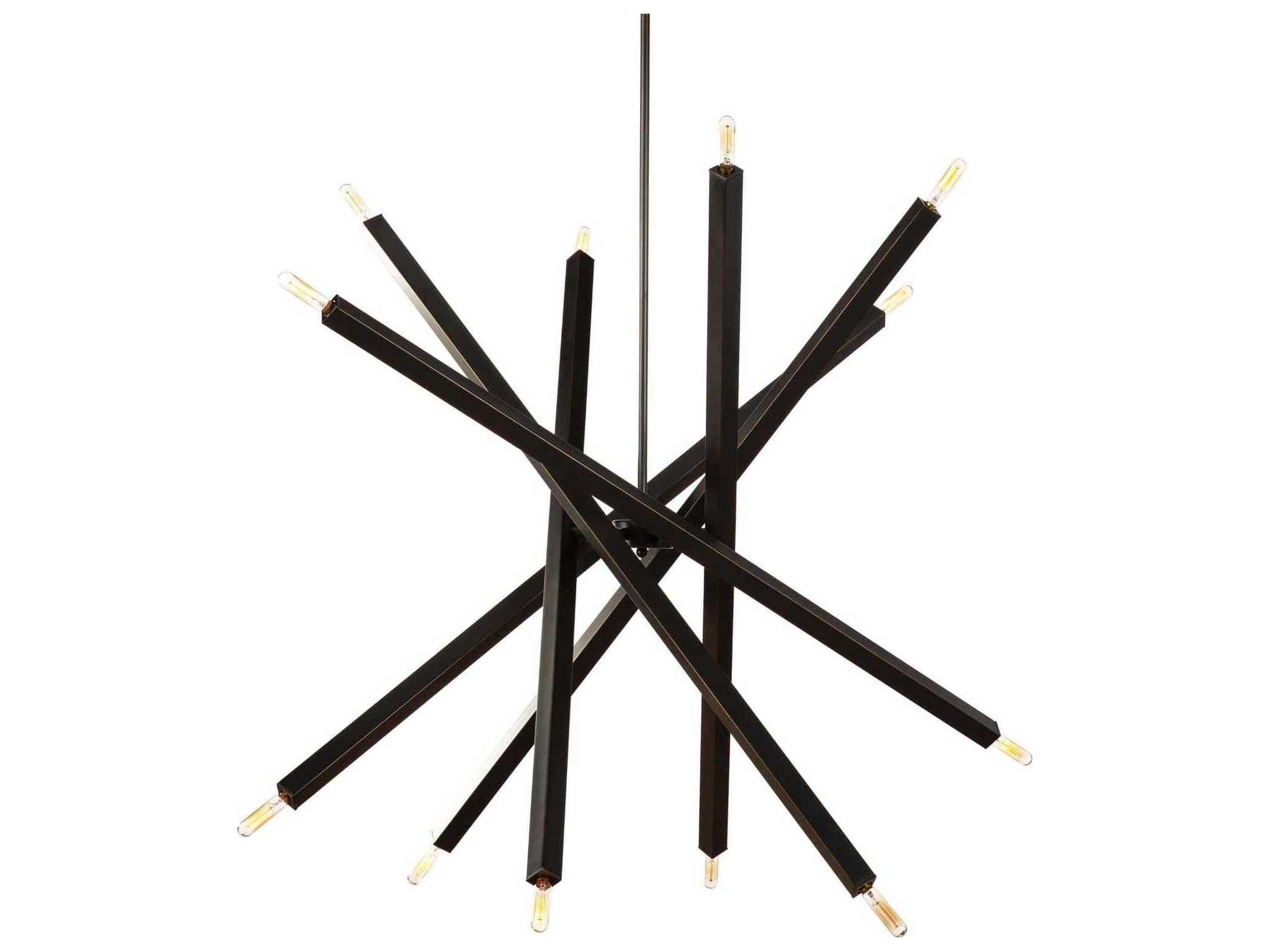 Regina Andrew Viper 12-Light Oil Rubbed Bronze Sputnik Chandelier