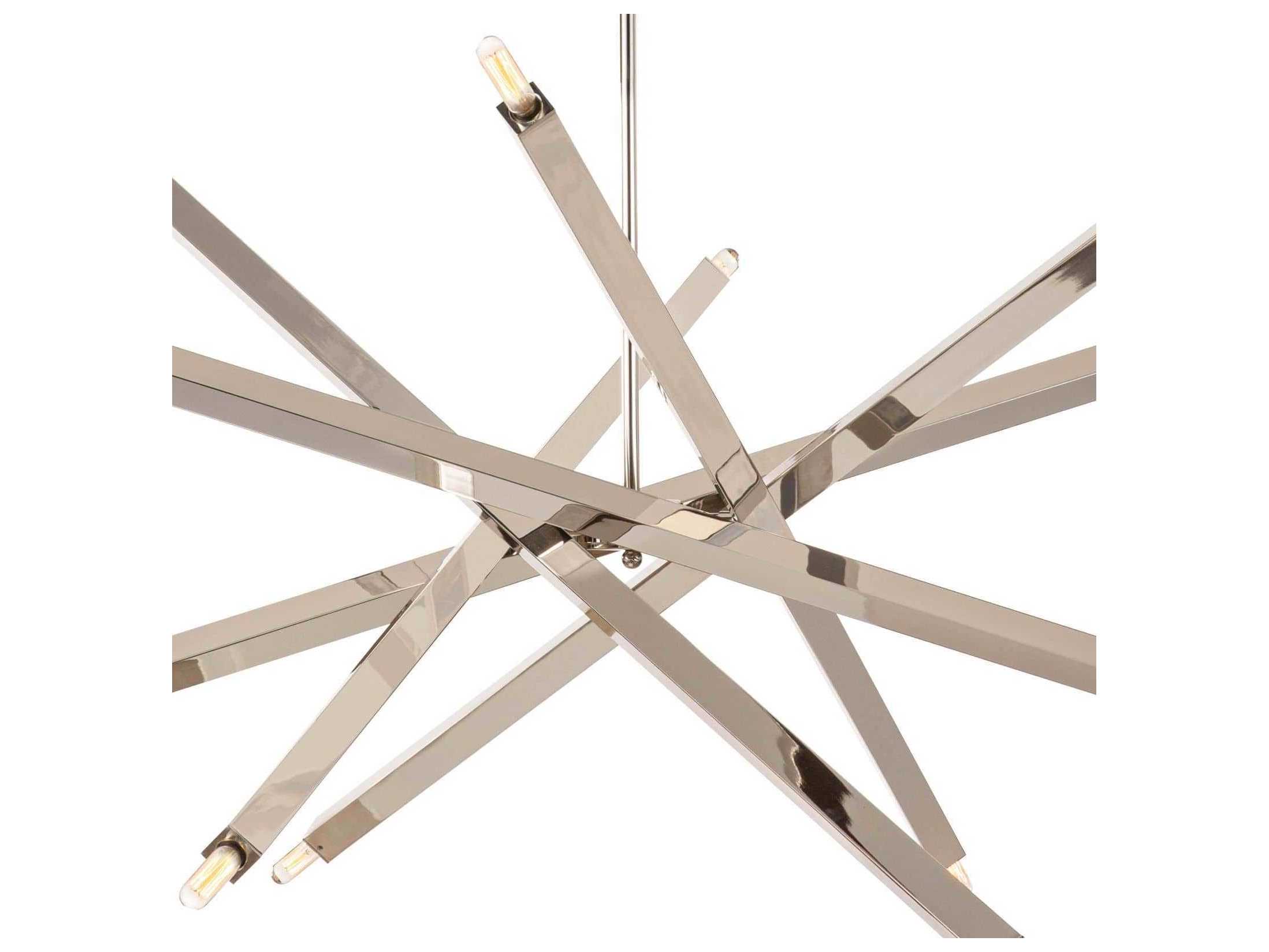Regina Andrew Viper 12-Light Polished Nickel Chandelier