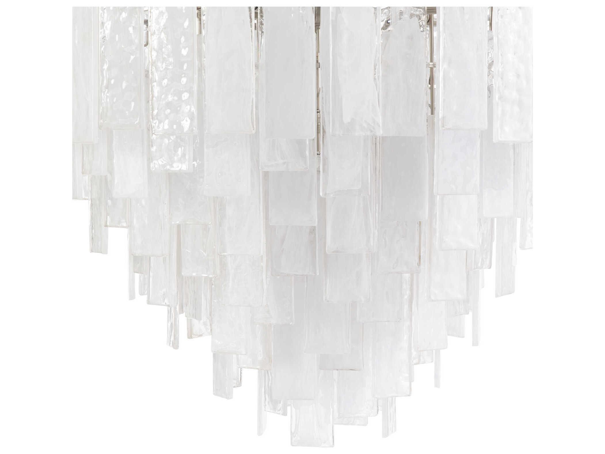 Regina Andrew Glacier 16-Light6-Light Clear Nickel Glass Pendant