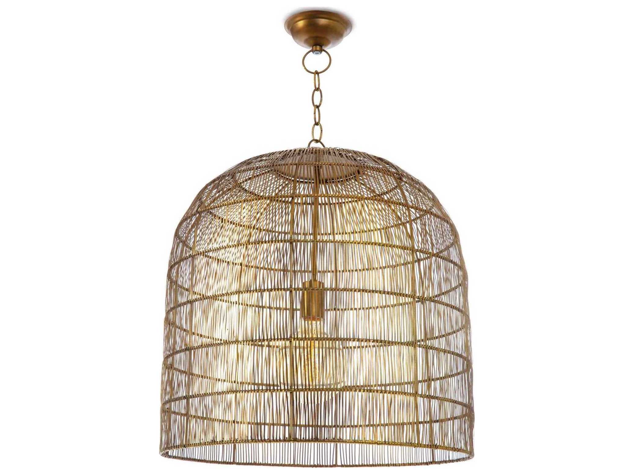 Regina Andrew 1-Light Brass Mini Pendant
