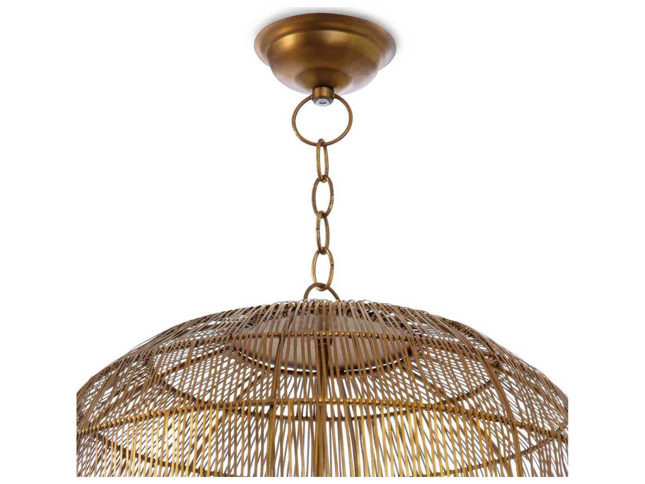 Regina Andrew 1-Light Brass Mini Pendant