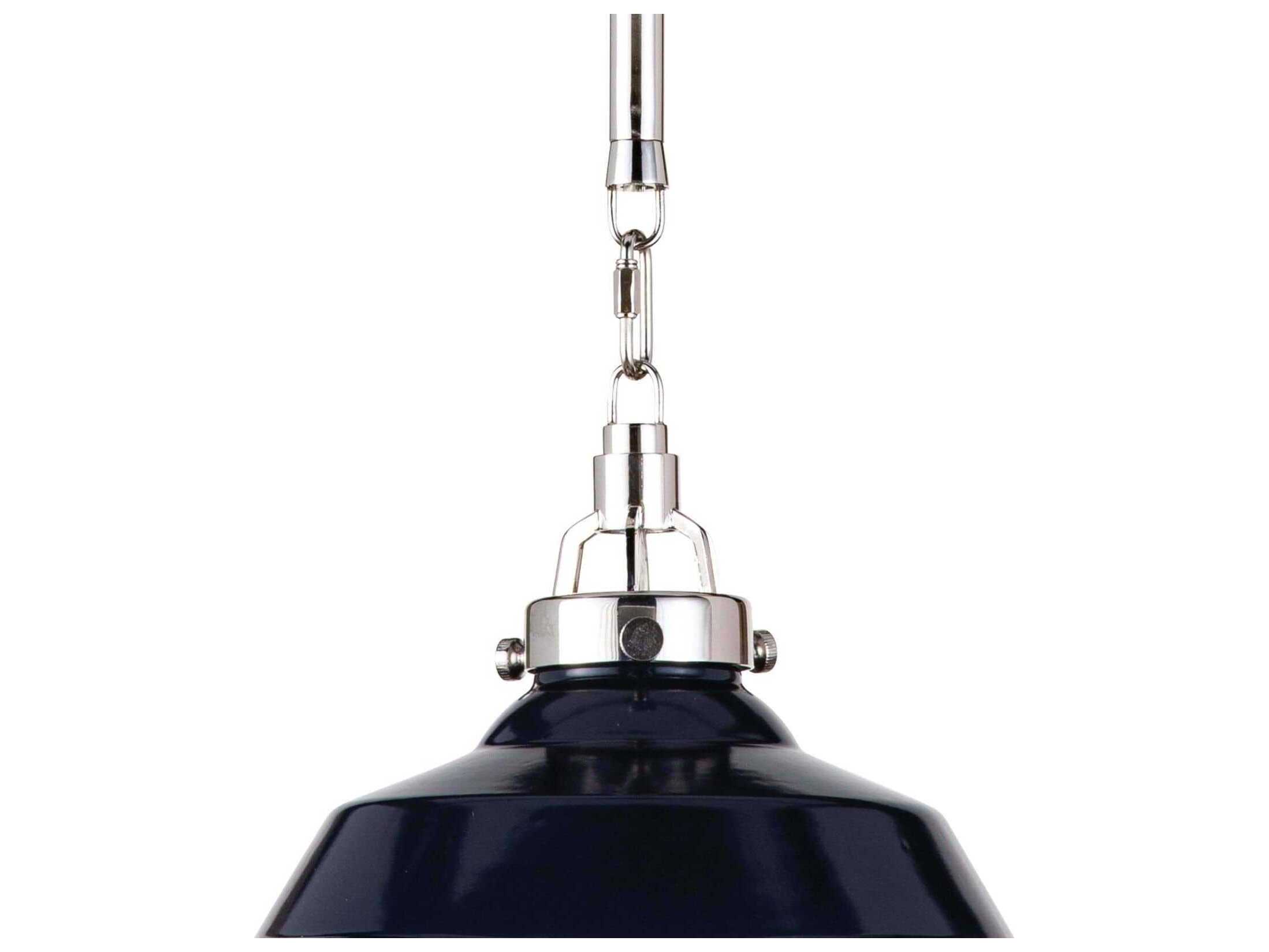 Regina Andrew 1-Light Blue Black Bell Mini Pendant