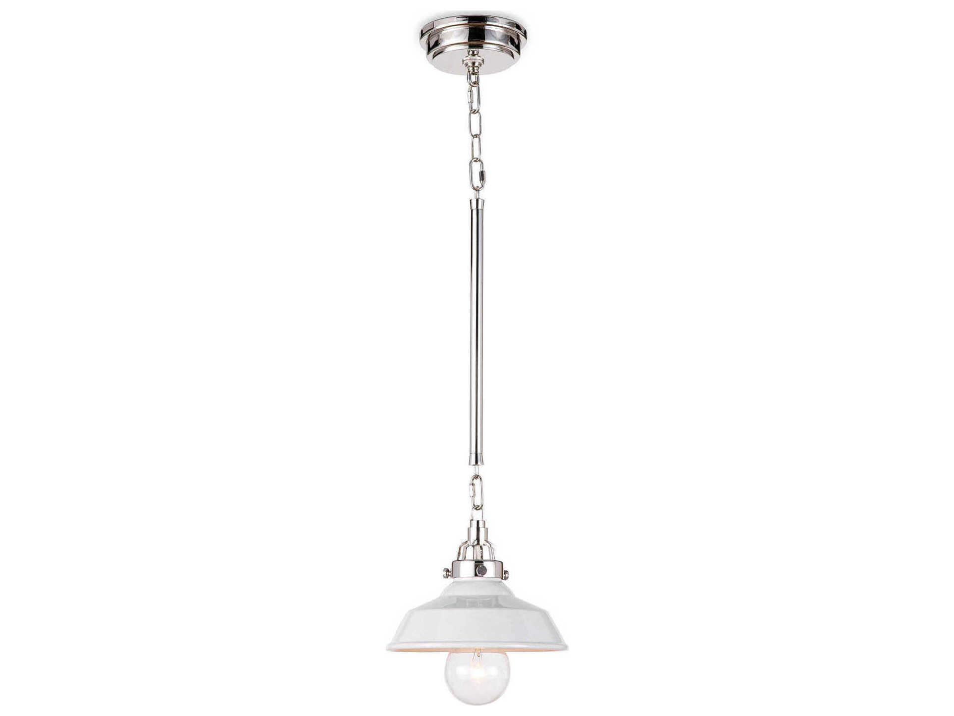 Regina Andrew 1-Light White Bell Mini Pendant