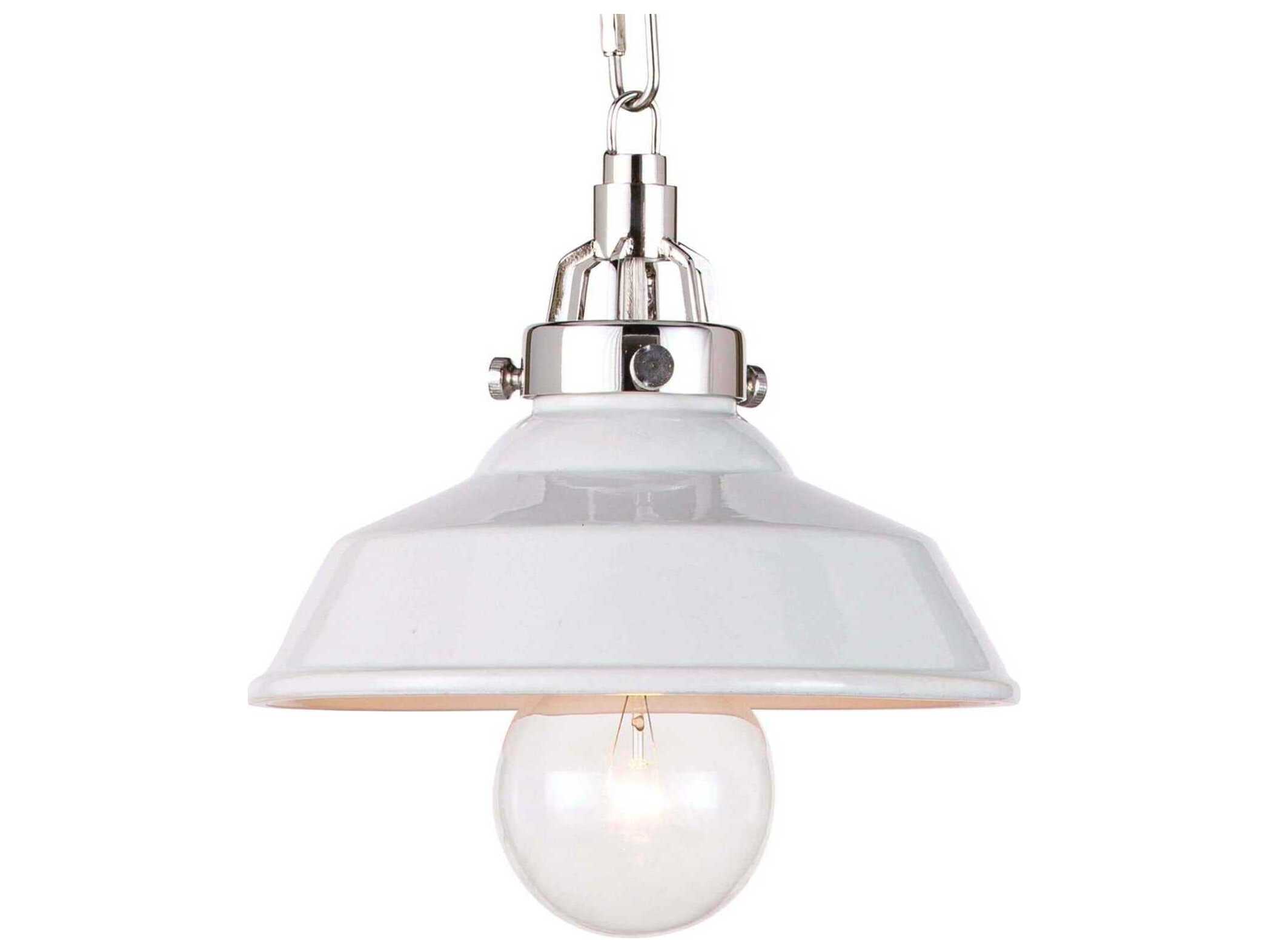 Regina Andrew 1-Light White Bell Mini Pendant