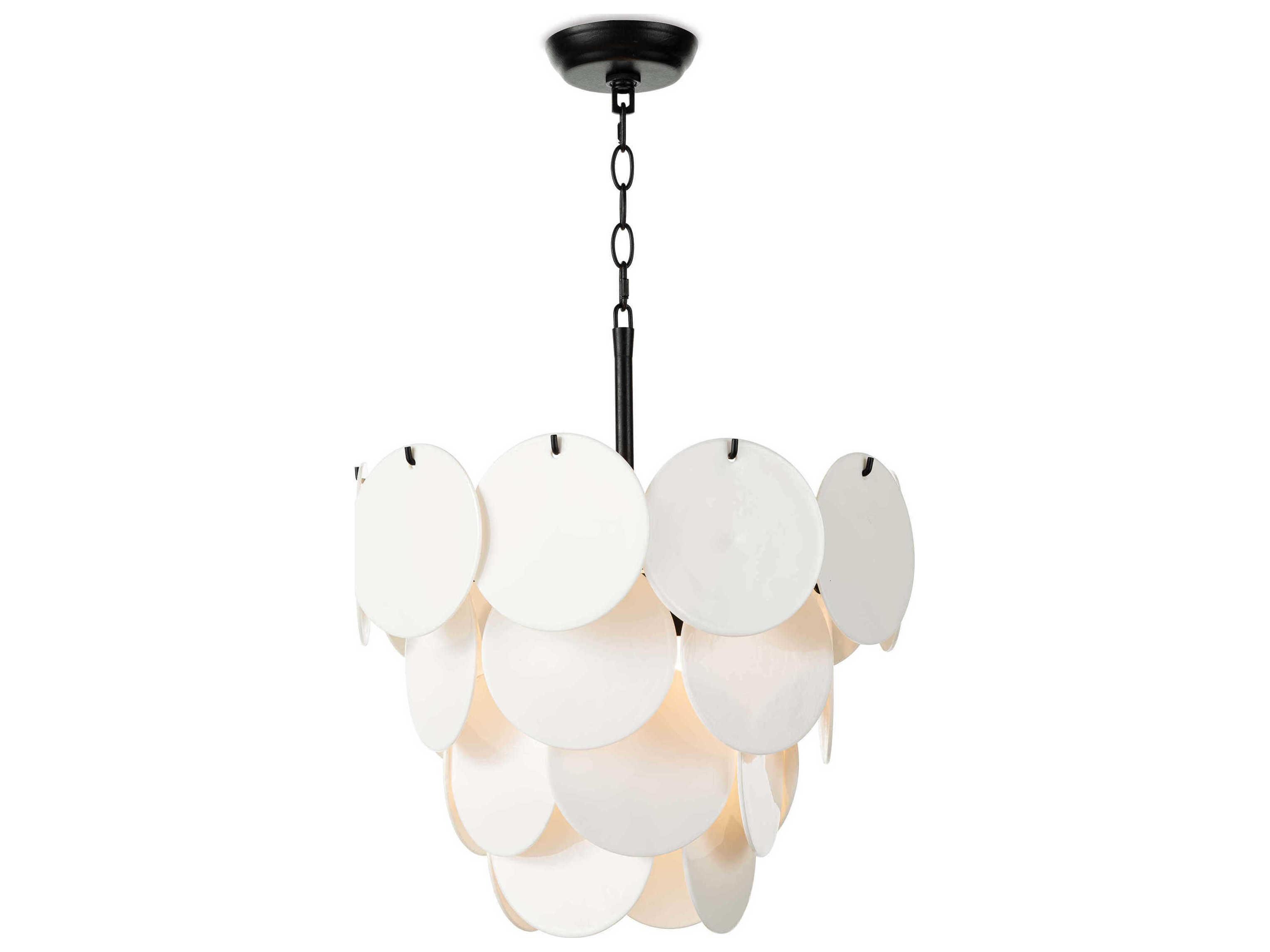 Regina Andrew 4-Light White Glass Pendant