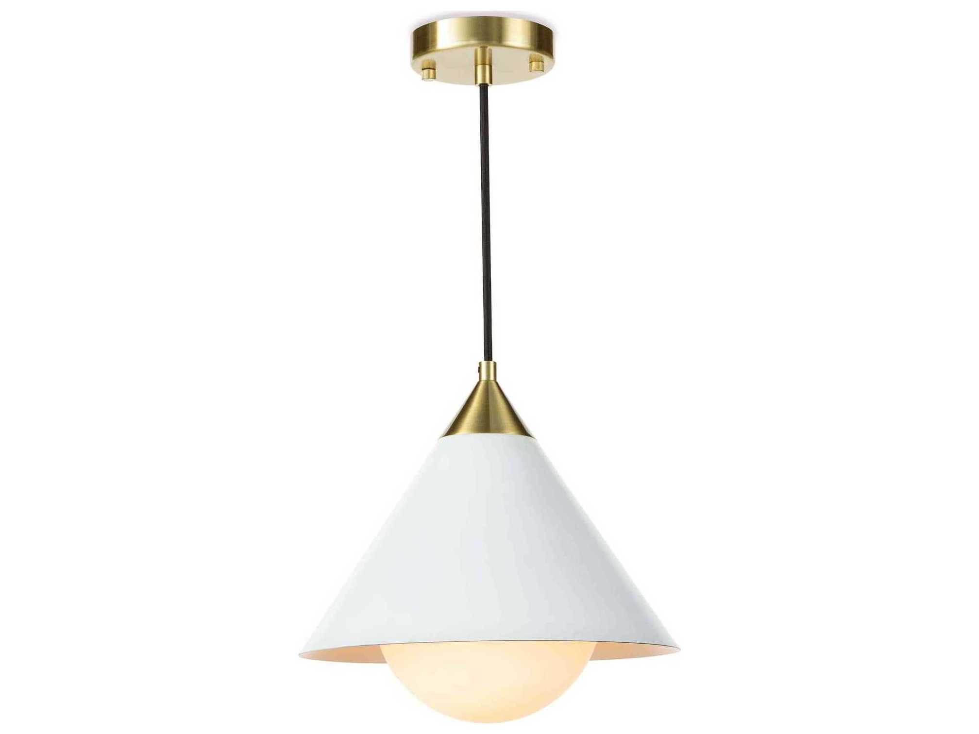 Regina Andrew Hilton 1-Light White Mini Pendant