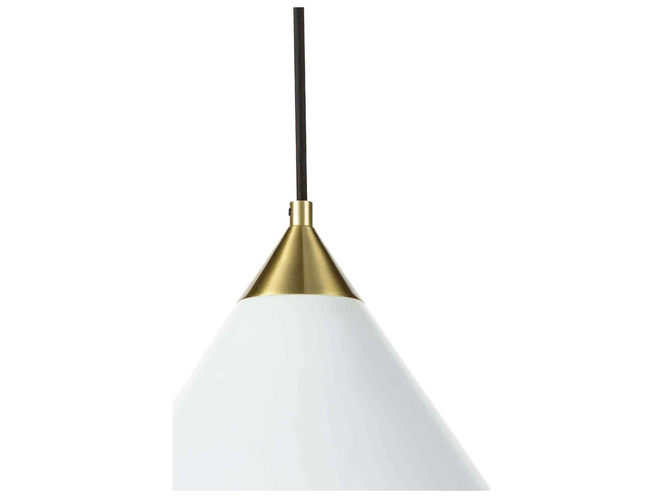 Regina Andrew Hilton 1-Light White Mini Pendant