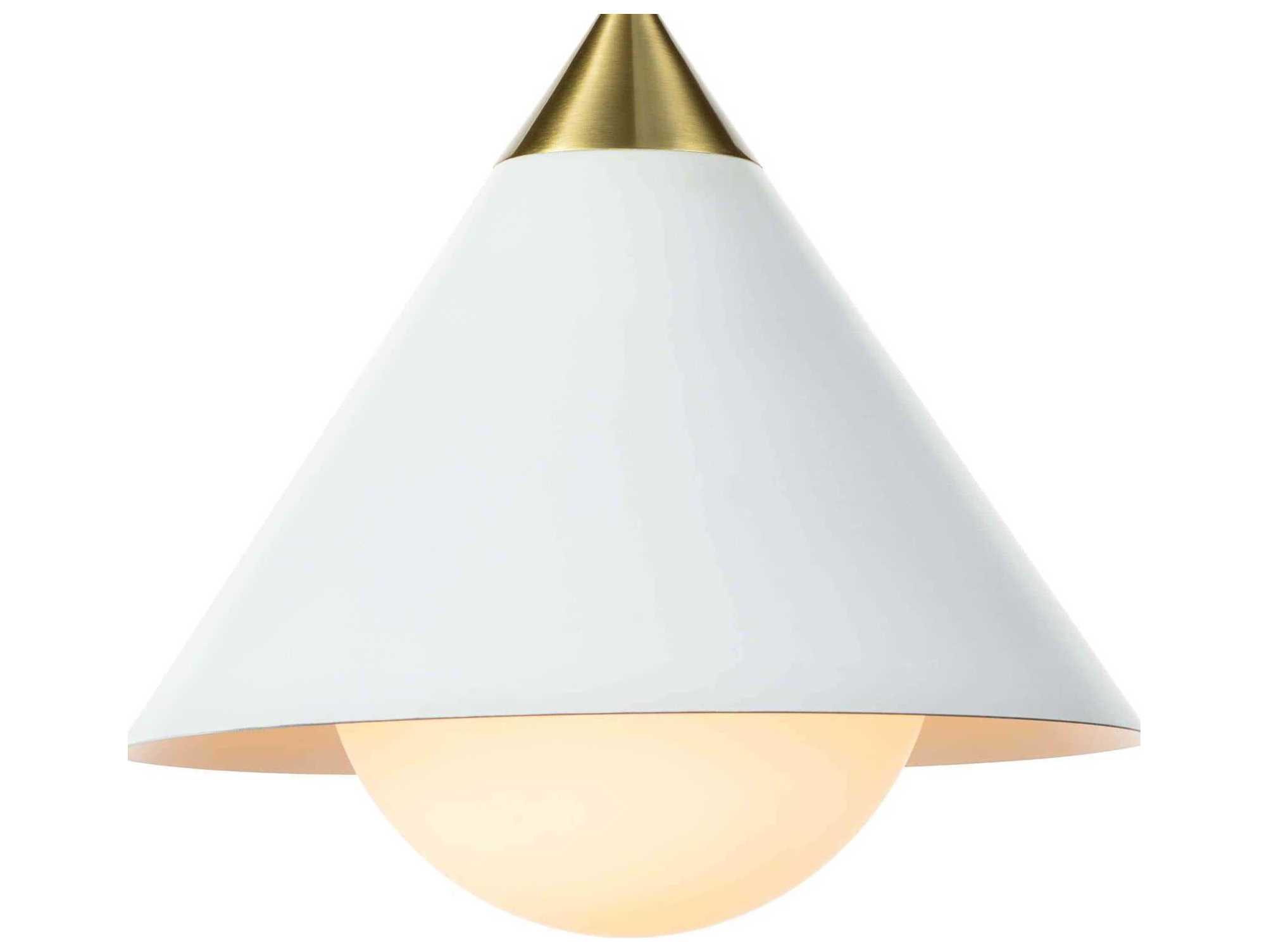 Regina Andrew Hilton 1-Light White Mini Pendant