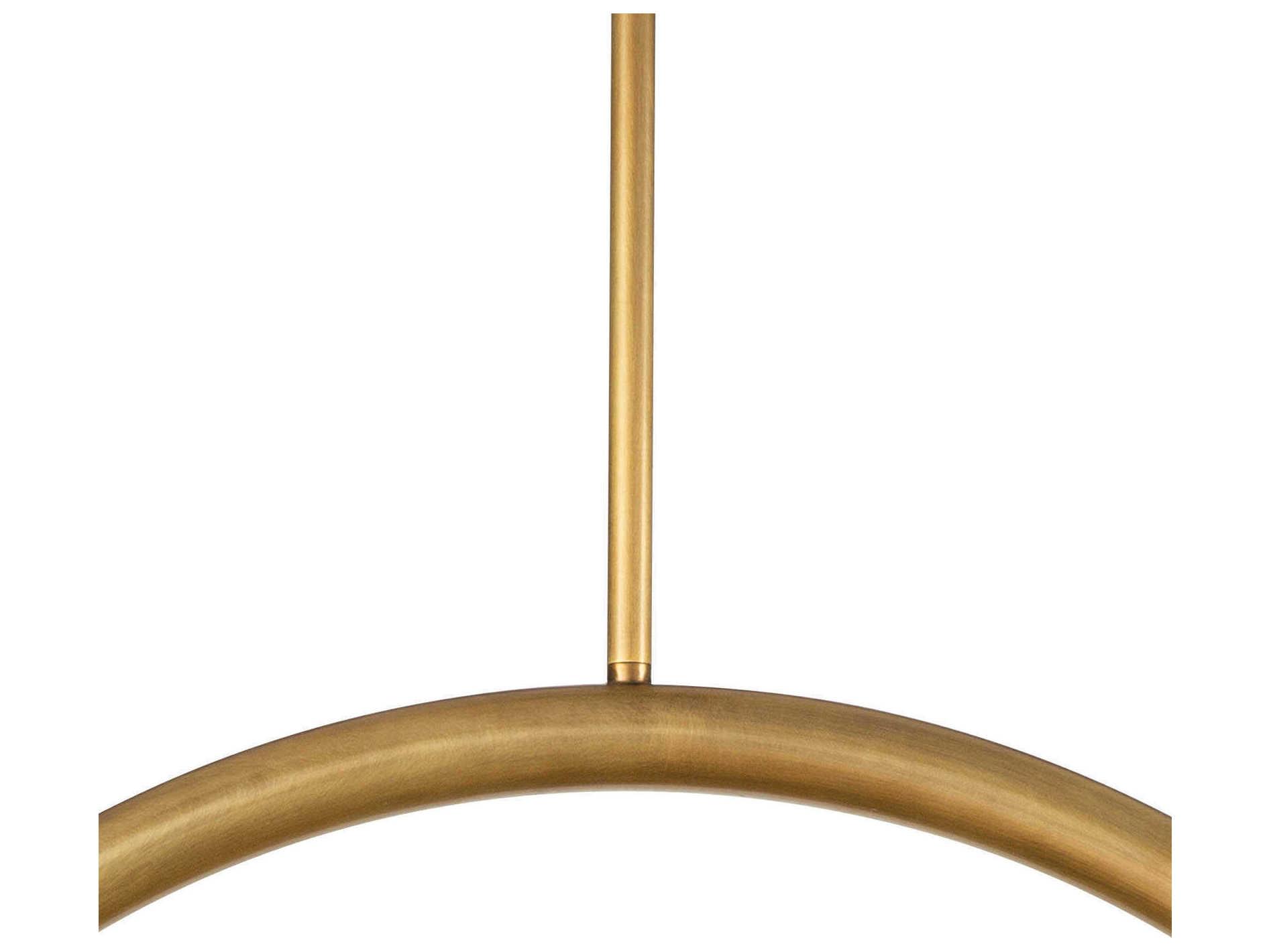 Regina Andrew Happy 2-Light Natural Brass Glass LED Globe Pendant