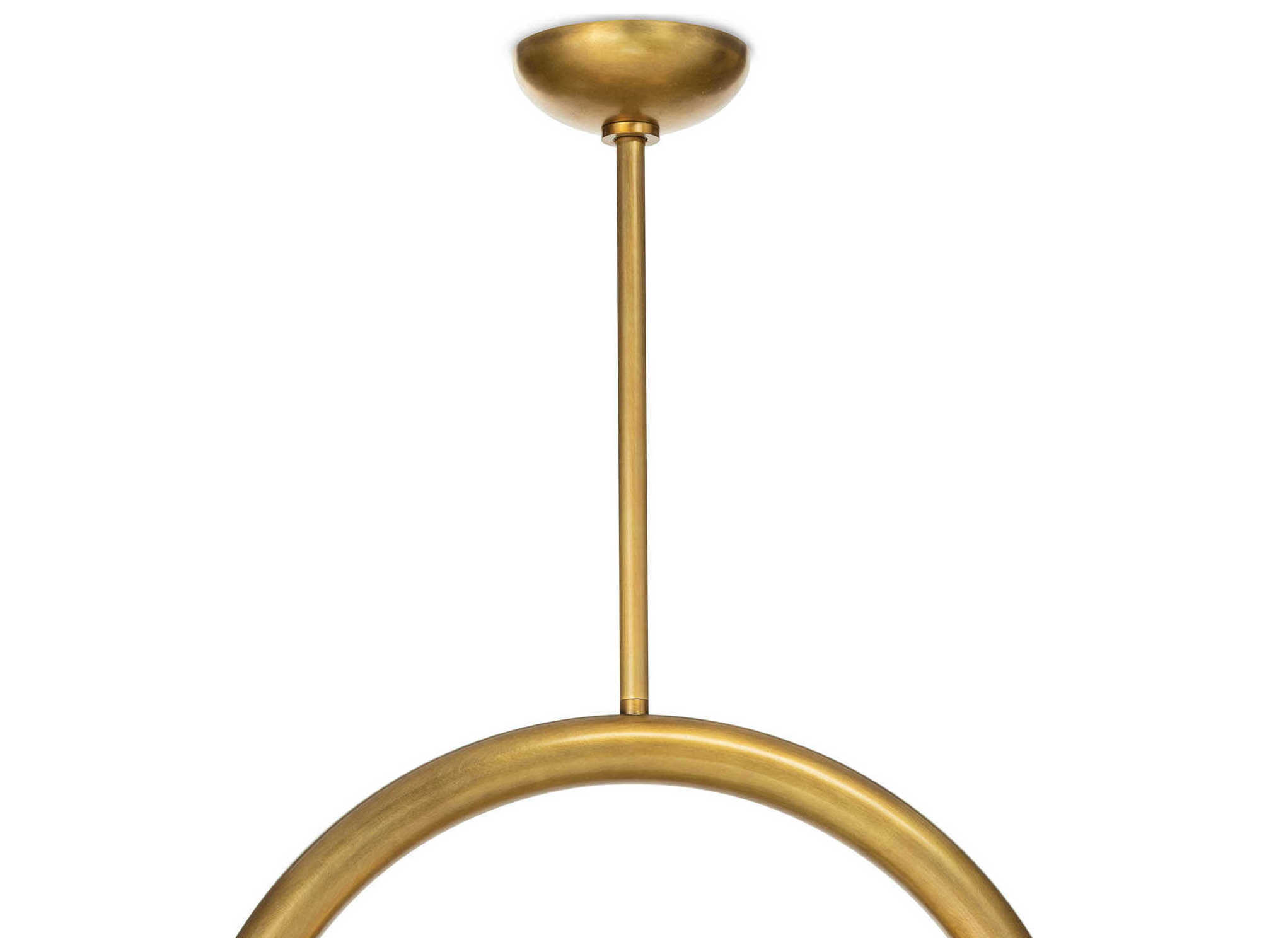 Regina Andrew Happy 2-Light Natural Brass Glass LED Globe Pendant