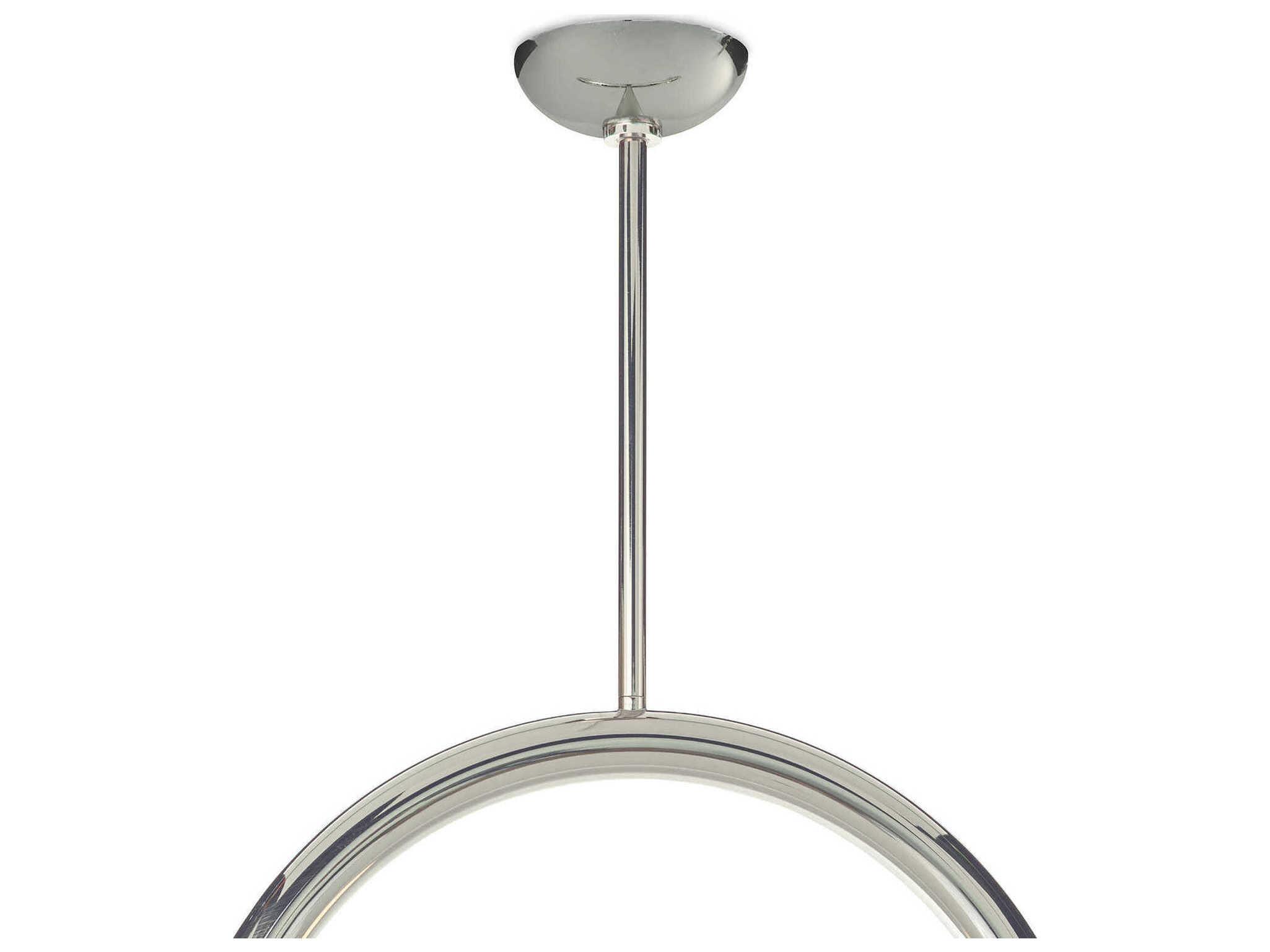 Regina Andrew Happy 2-Light Polished Nickel Glass LED Globe Pendant