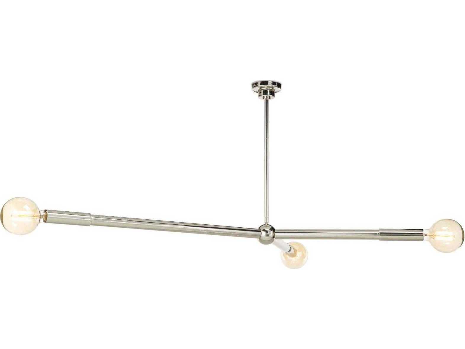 Regina Andrew Talon 3-Light Polished Nickel Globe Chandelier