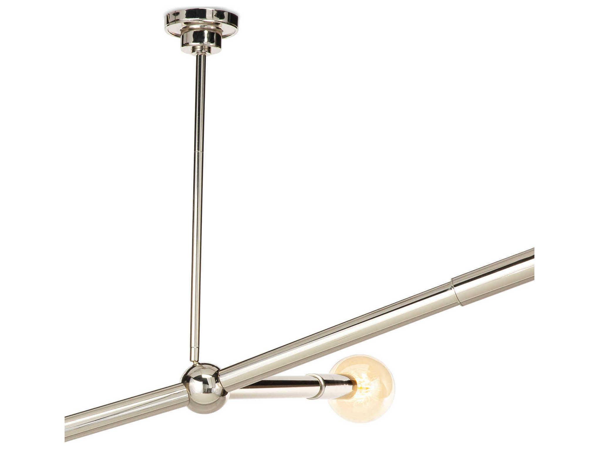 Regina Andrew Talon 3-Light Polished Nickel Globe Chandelier