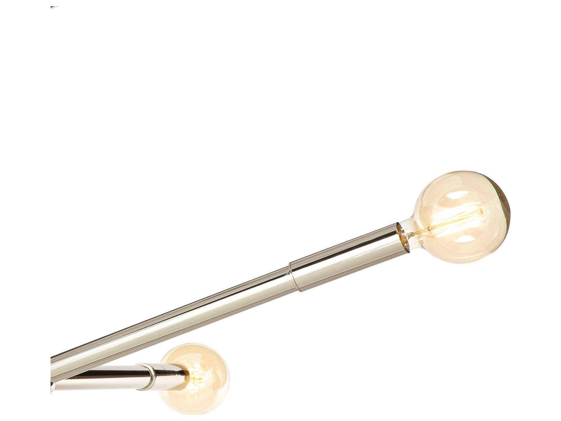 Regina Andrew Talon 3-Light Polished Nickel Globe Chandelier
