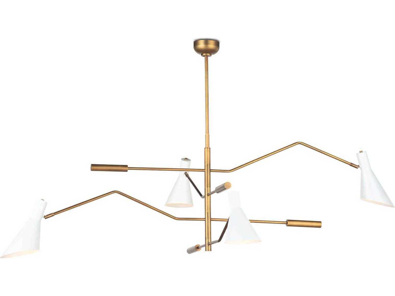 Regina Andrew Spyder 4-Light White Chandelier