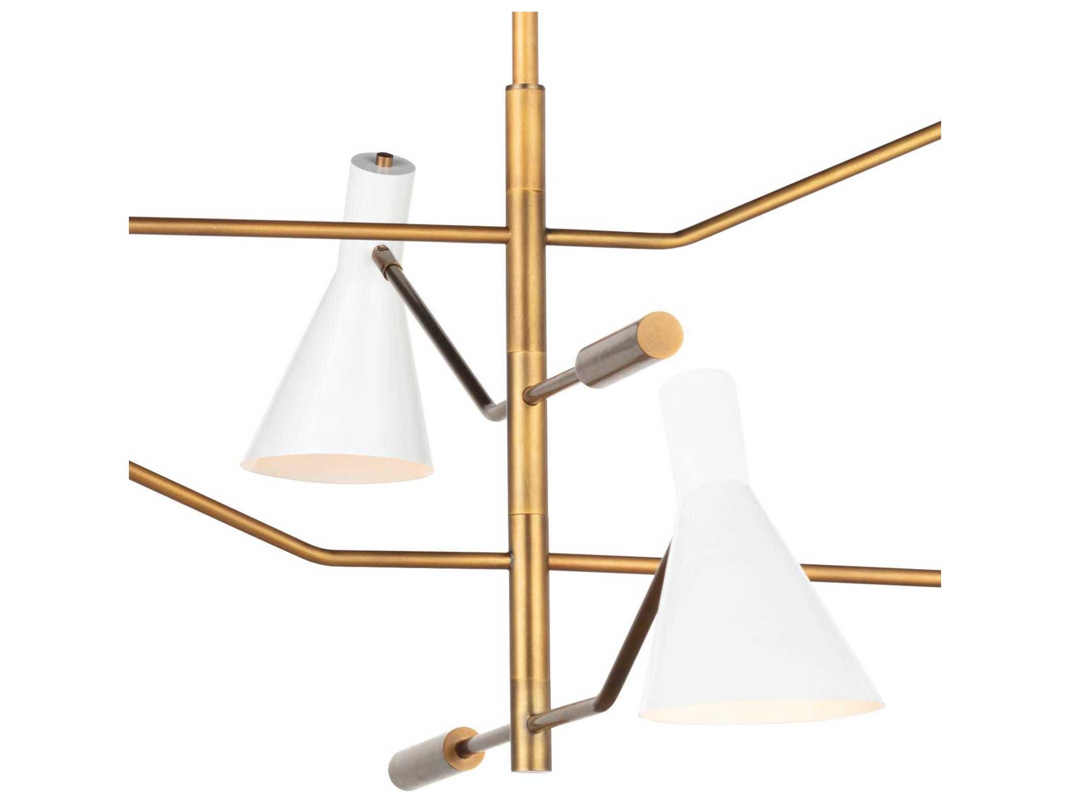 Regina Andrew Spyder 4-Light White Chandelier