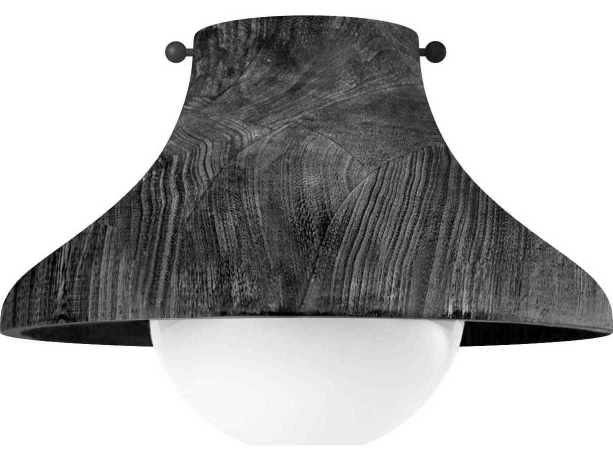 Regina Andrew 1-Light Ebony Black Bell Flush Mount