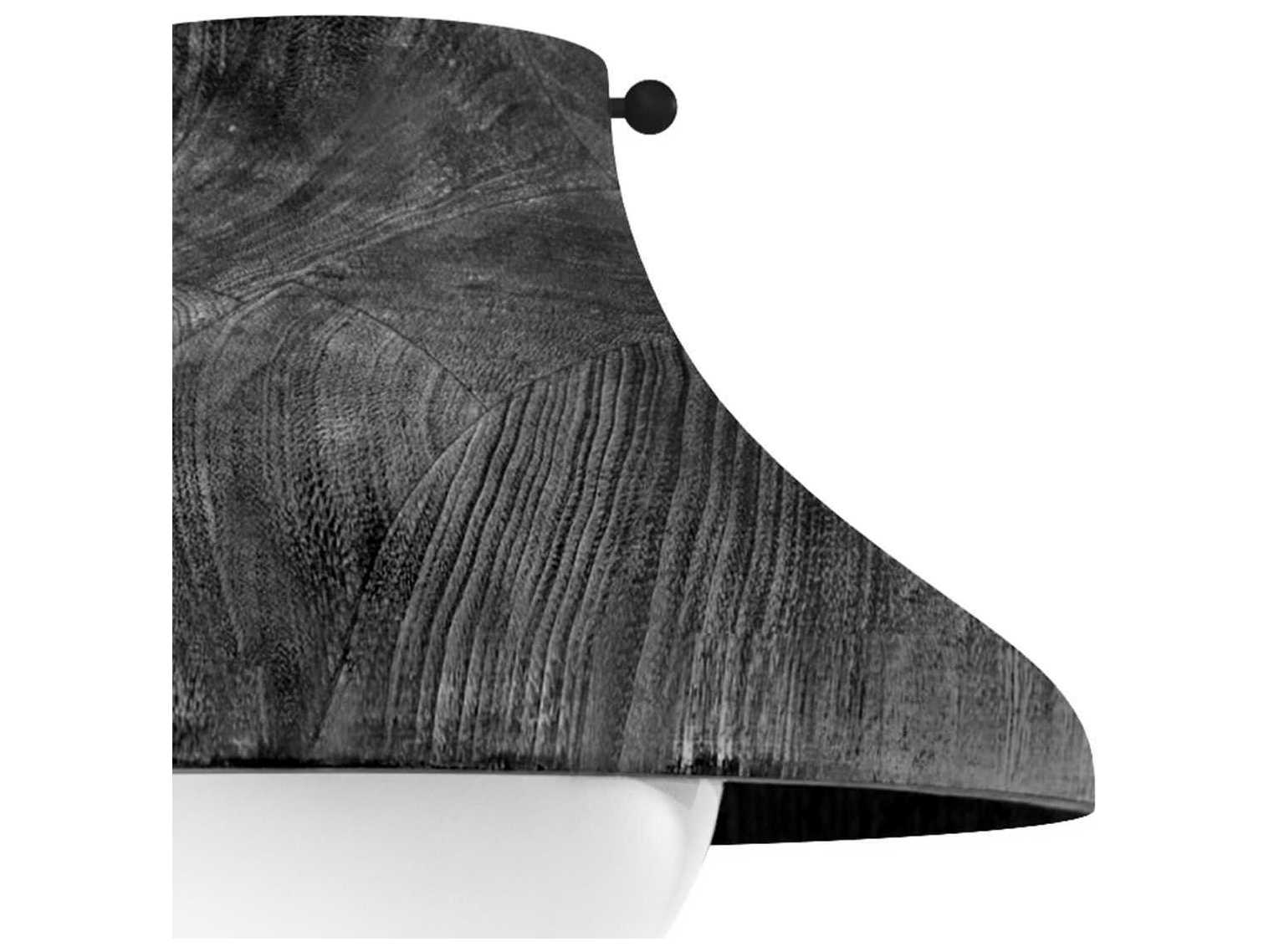 Regina Andrew 1-Light Ebony Black Bell Flush Mount