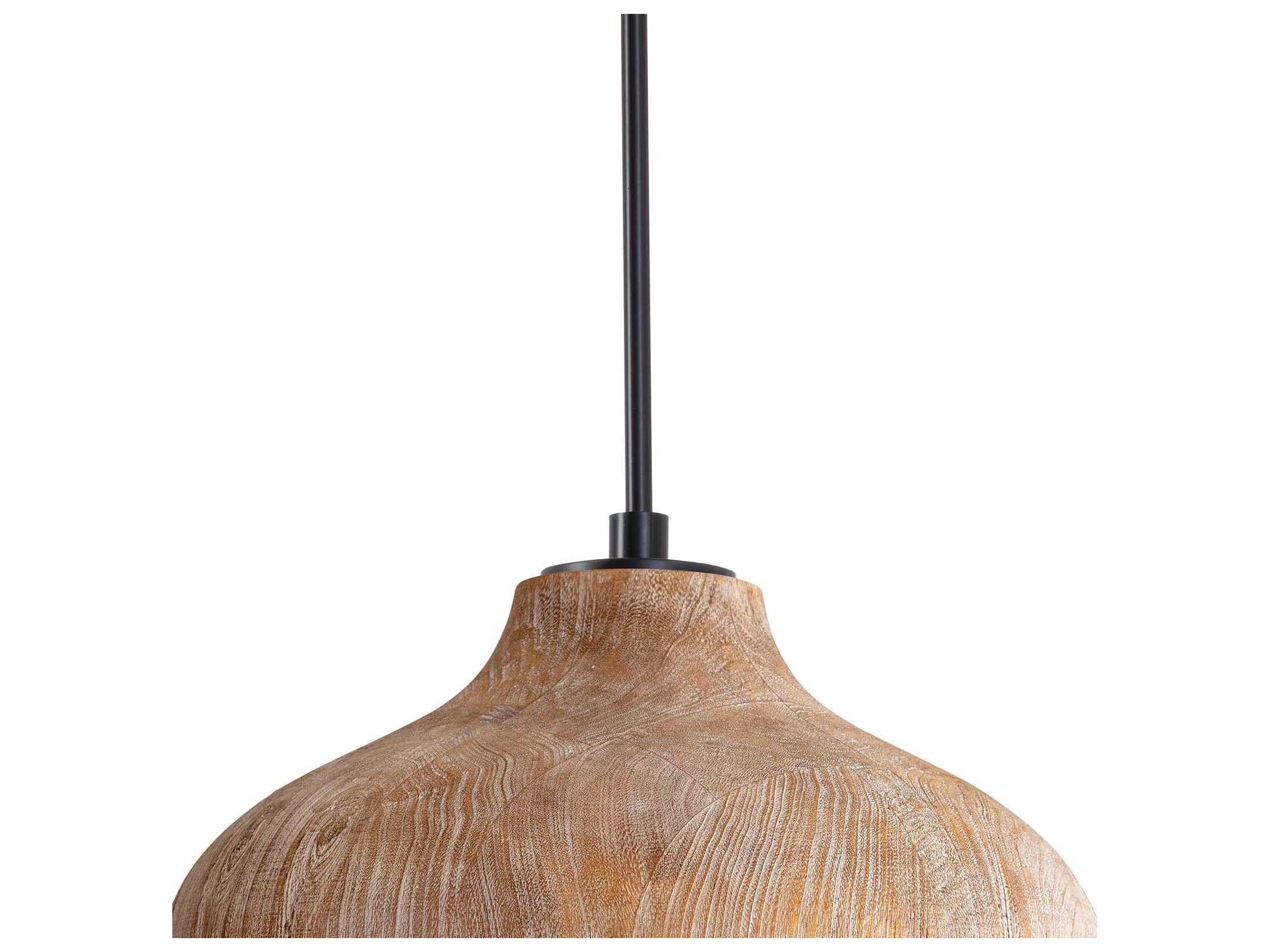 Regina Andrew 1-Light Natural Brown Drum Pendant