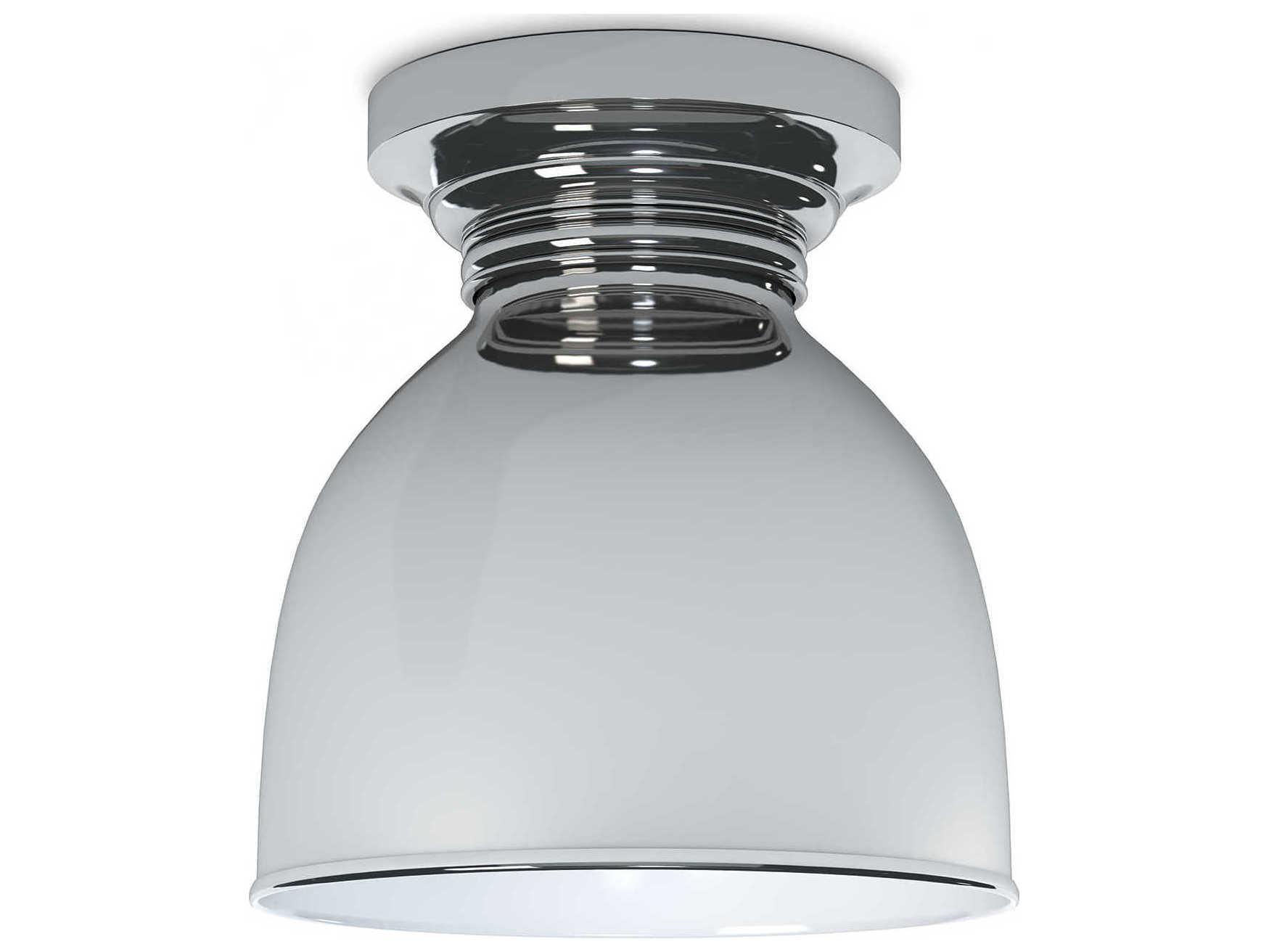 Regina Andrew 1-Light Polished Nickel Bell Flush Mount