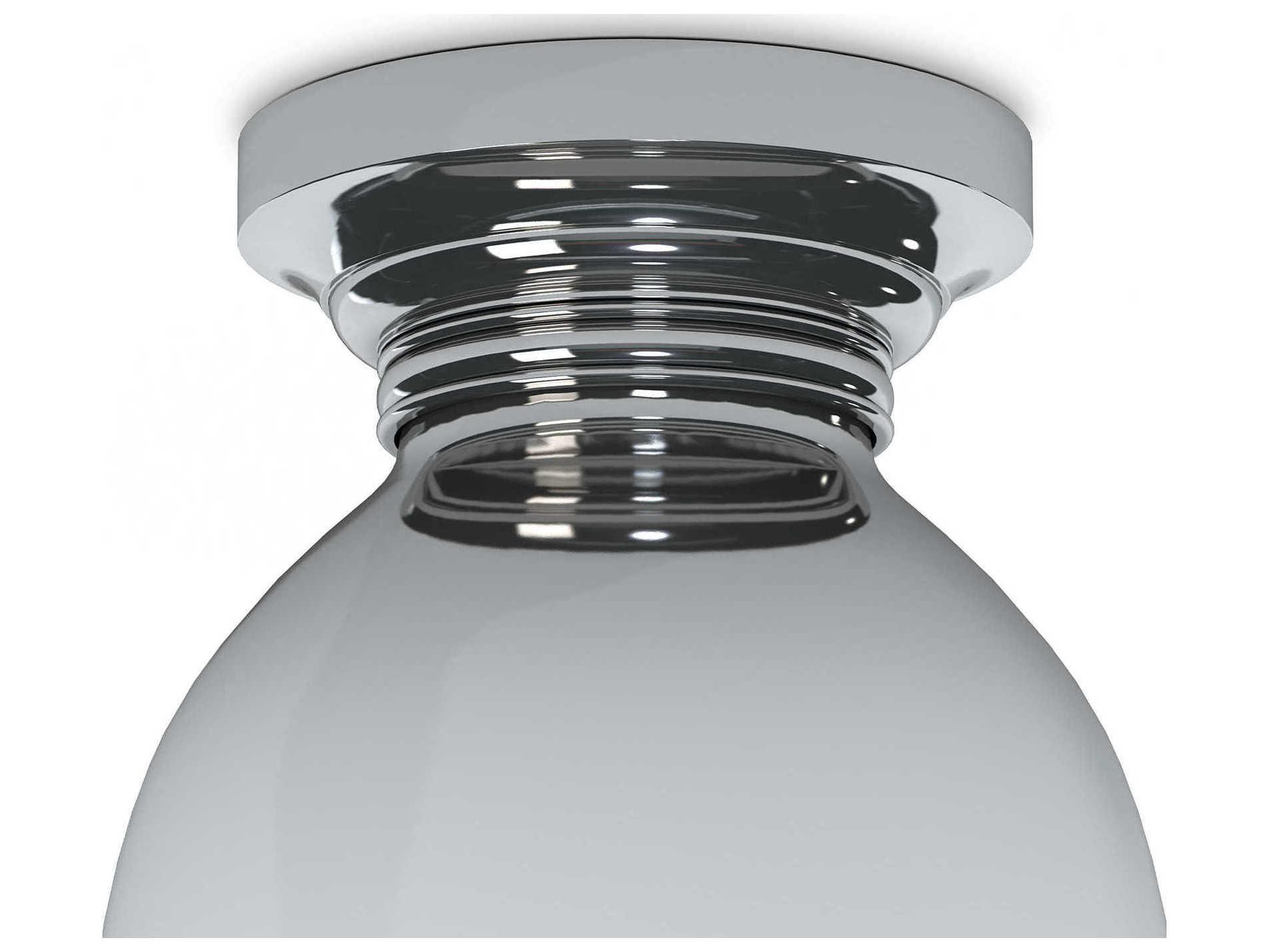 Regina Andrew 1-Light Polished Nickel Bell Flush Mount