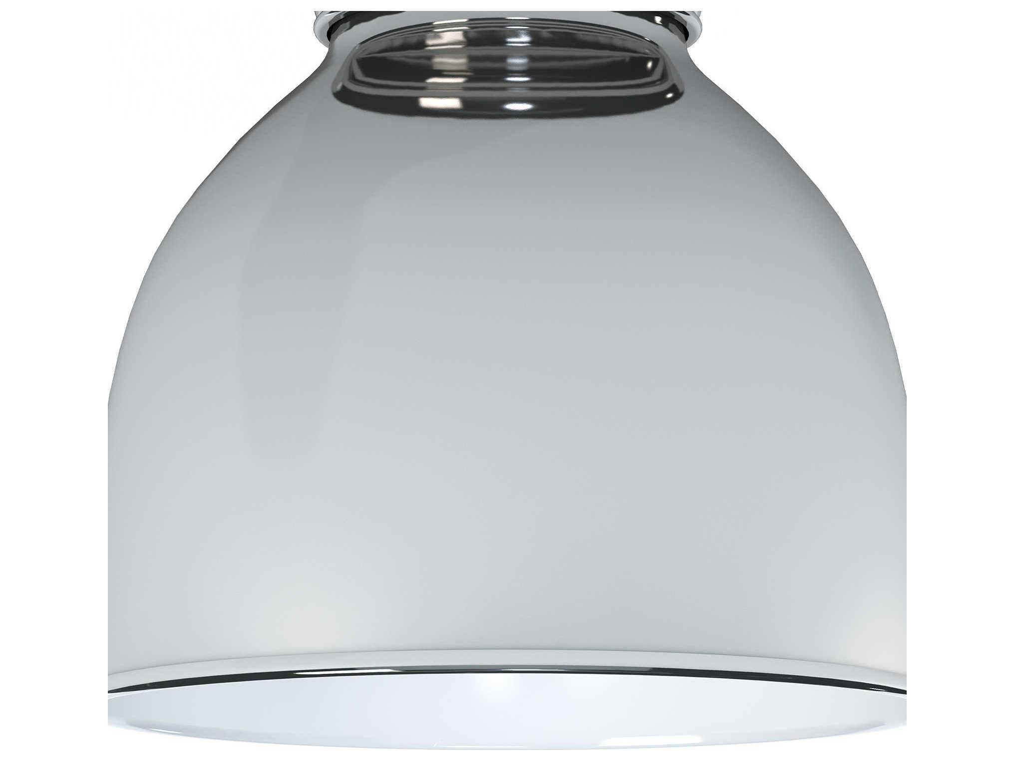 Regina Andrew 1-Light Polished Nickel Bell Flush Mount