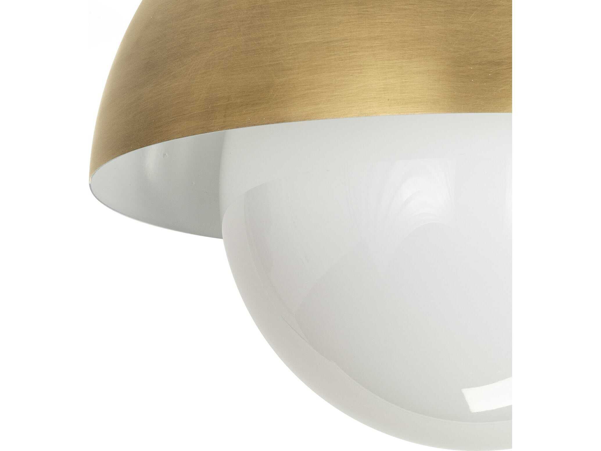 Regina Andrew Montreux 1-Light Natural Brass Flush Mount