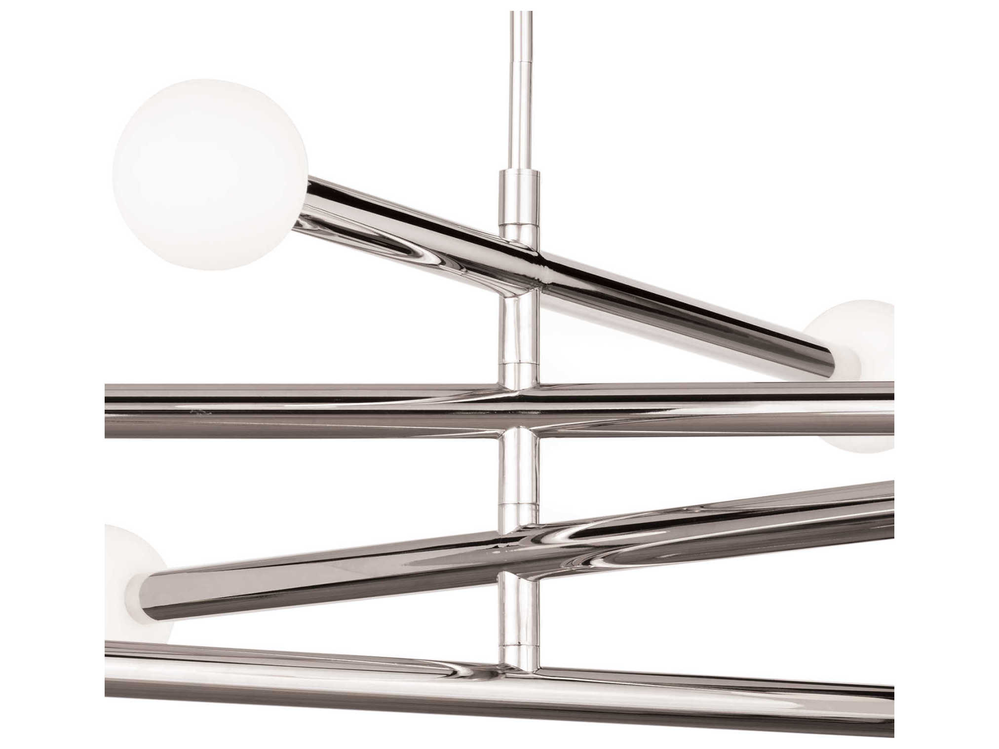 Regina Andrew Beaubien 8-Light Polished Nickel Globe Chandelier