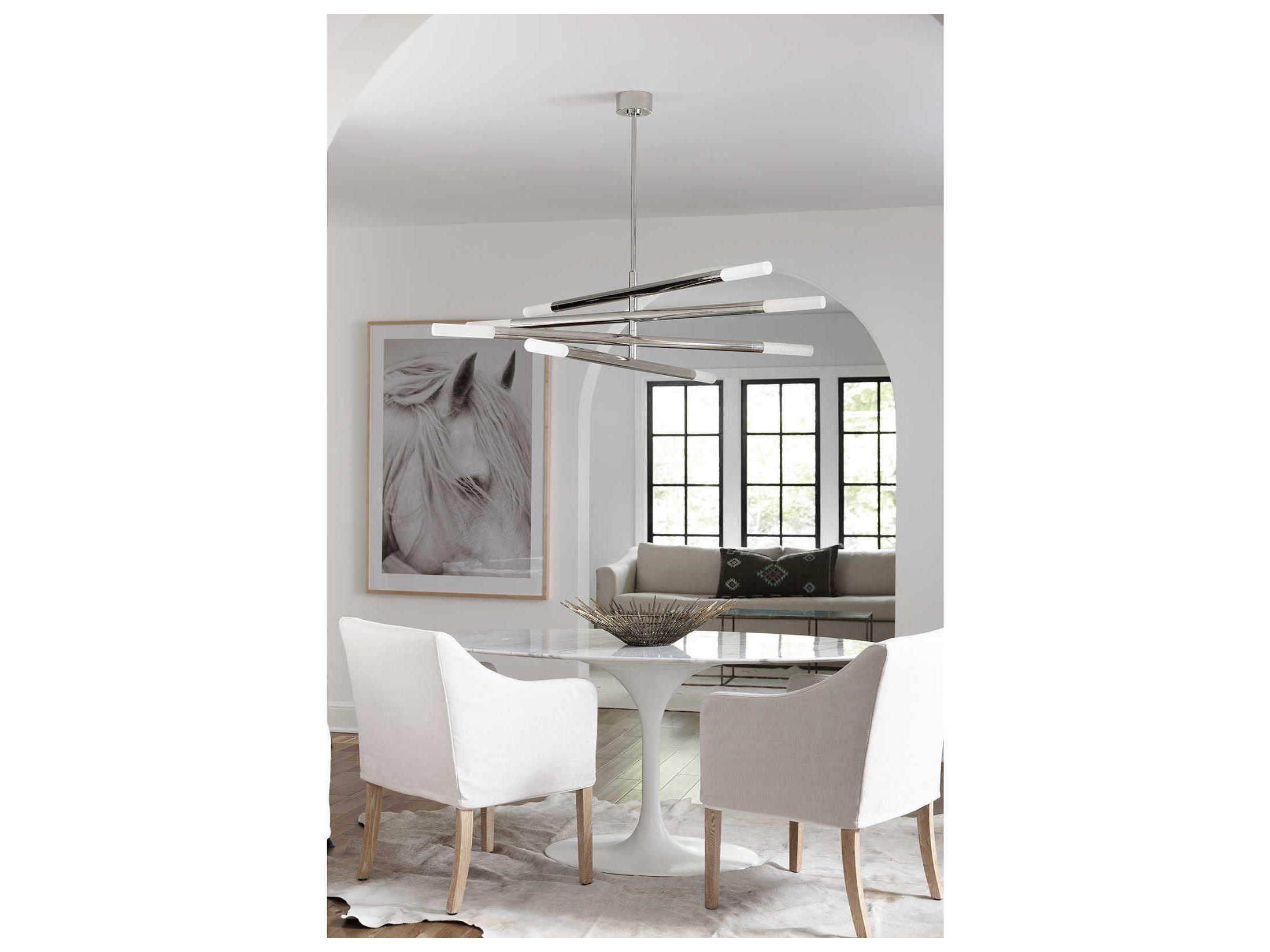 Regina Andrew Wick 8-Light Polished Nickel Chandelier