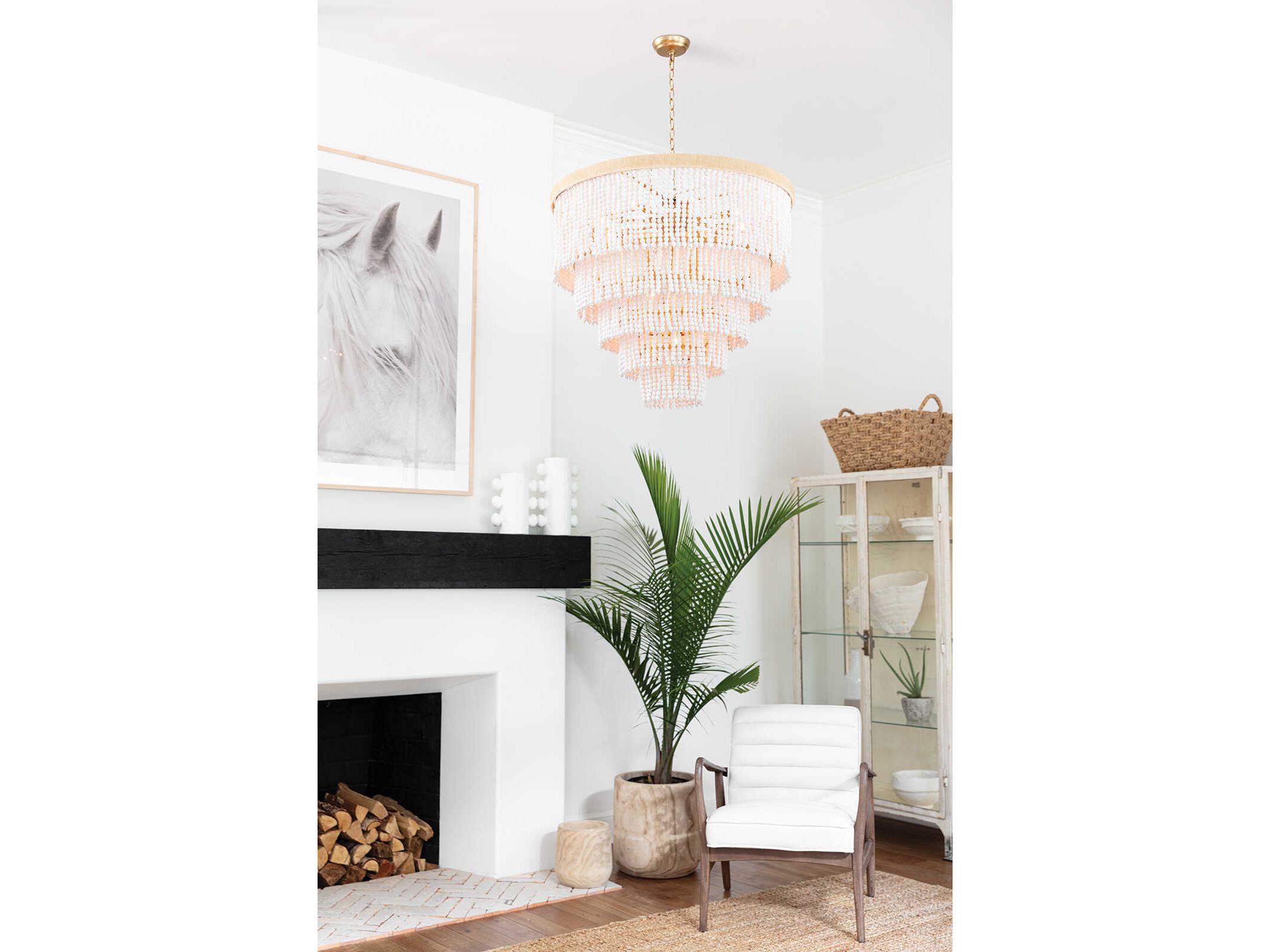 Regina Andrew 13-Light White Chandelier