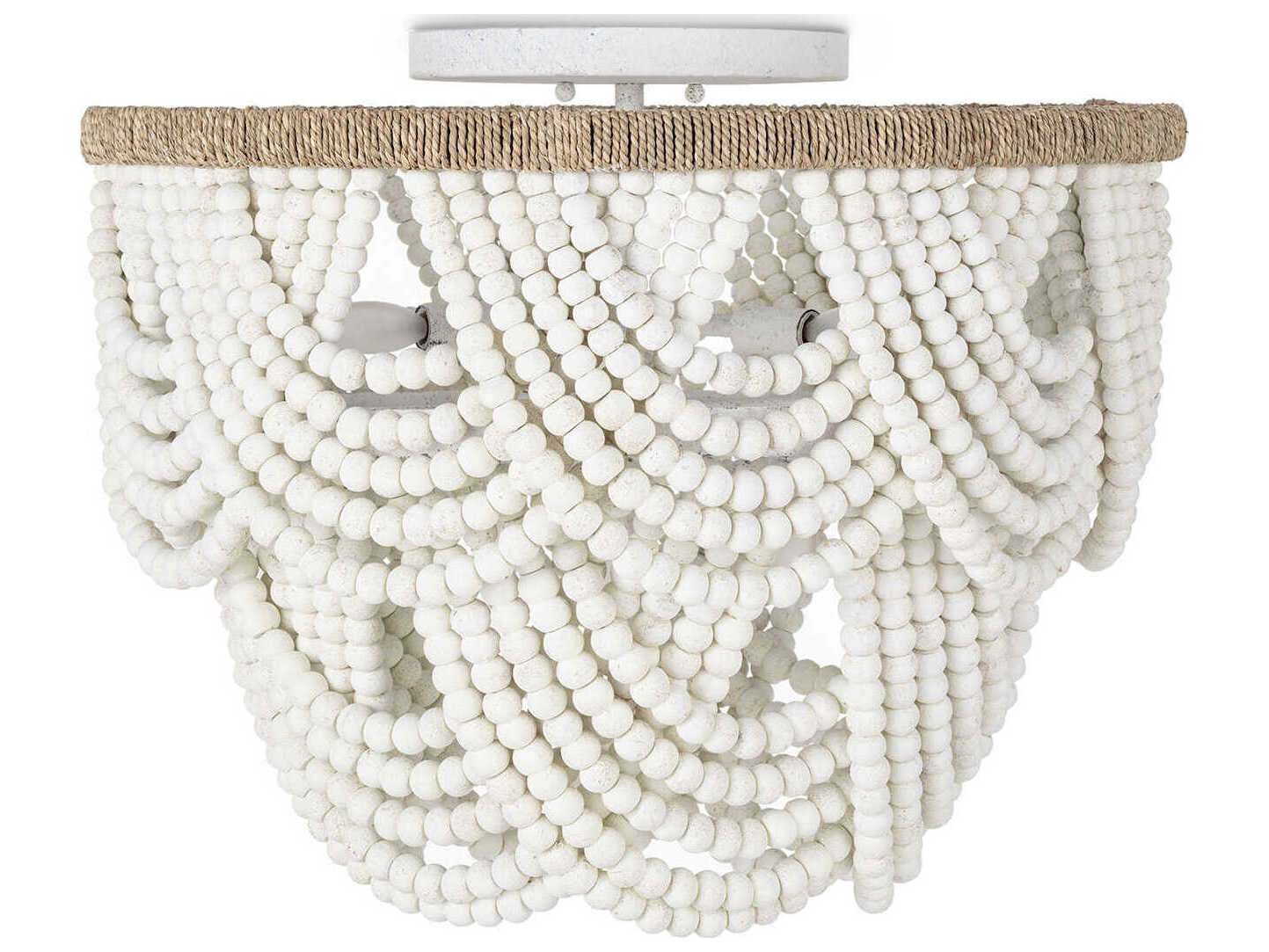 Regina Andrew 6-Light White Flush Mount