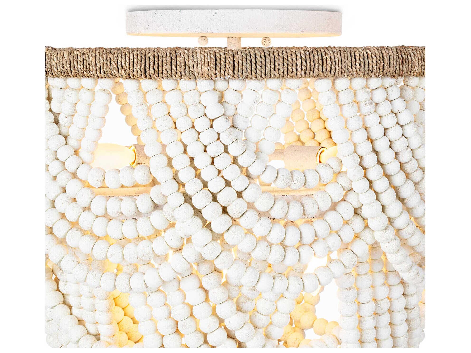 Regina Andrew 6-Light White Flush Mount