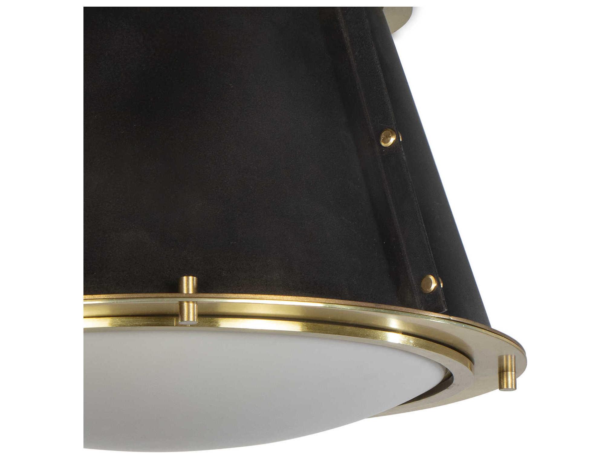 Regina Andrew French Maid 1-Light Blackened Brass Flush Mount