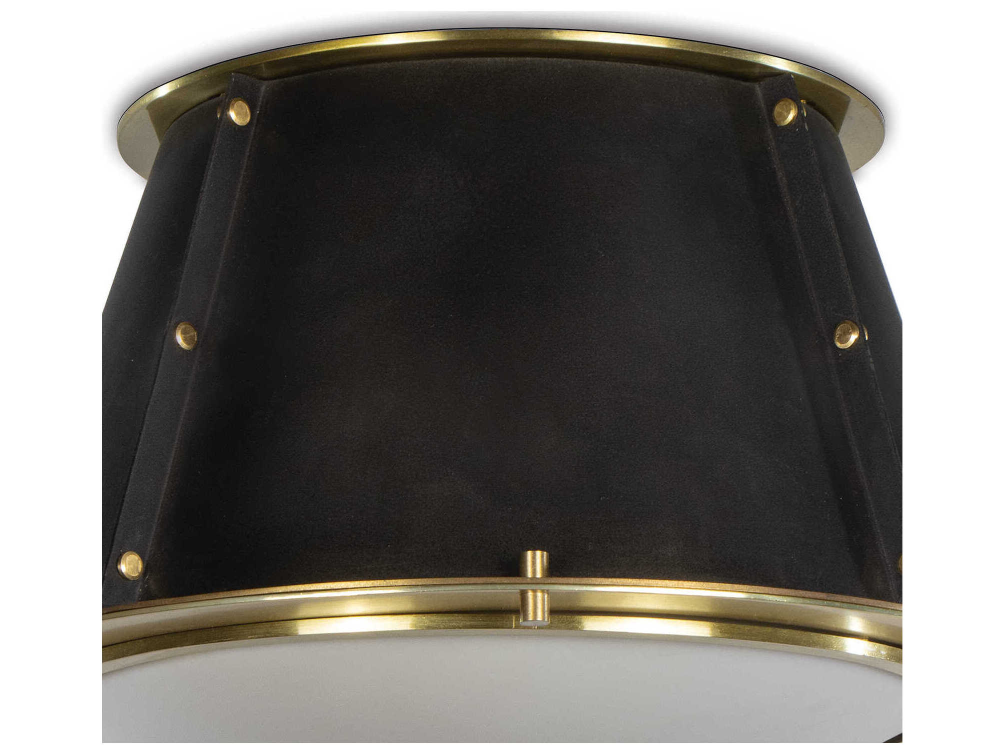 Regina Andrew French Maid 1-Light Blackened Brass Flush Mount