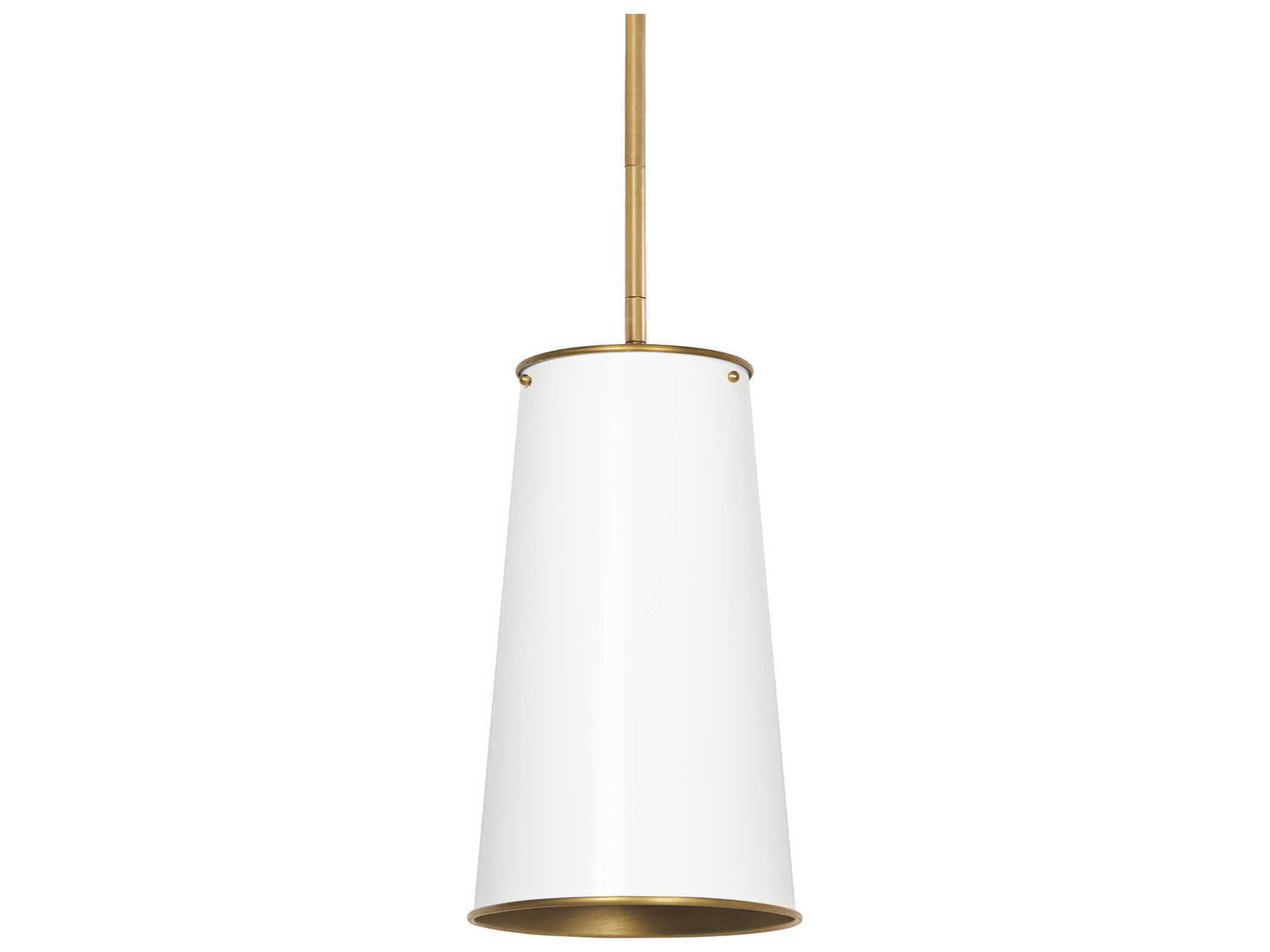 Regina Andrew Hattie 1-Light White Empire Mini Pendant