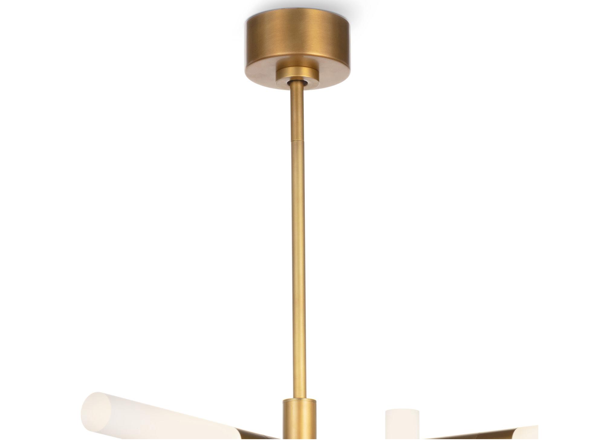 Regina Andrew Cass 8-Light Natural Brass Geometric Chandelier