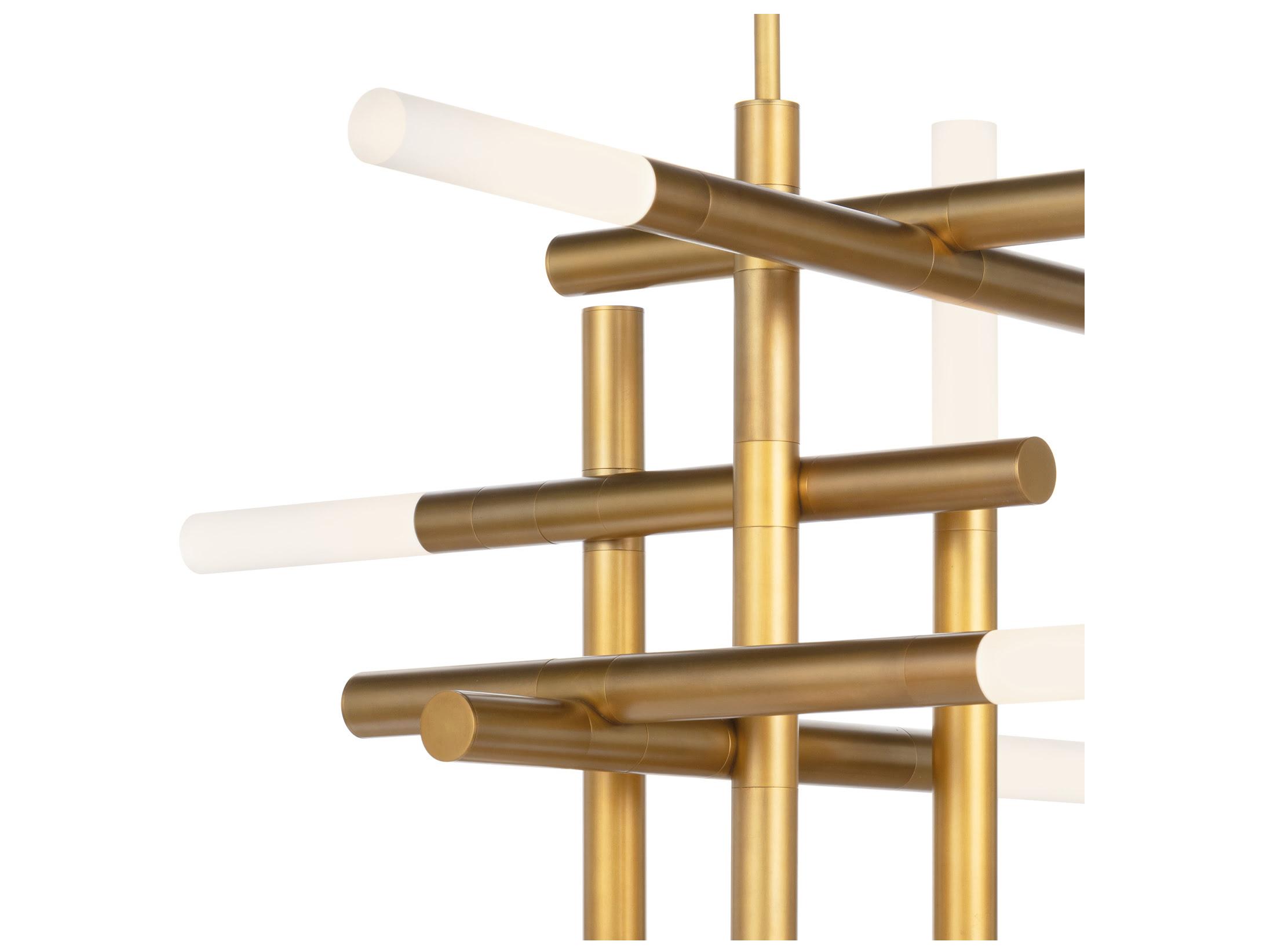 Regina Andrew Cass 8-Light Natural Brass Geometric Chandelier