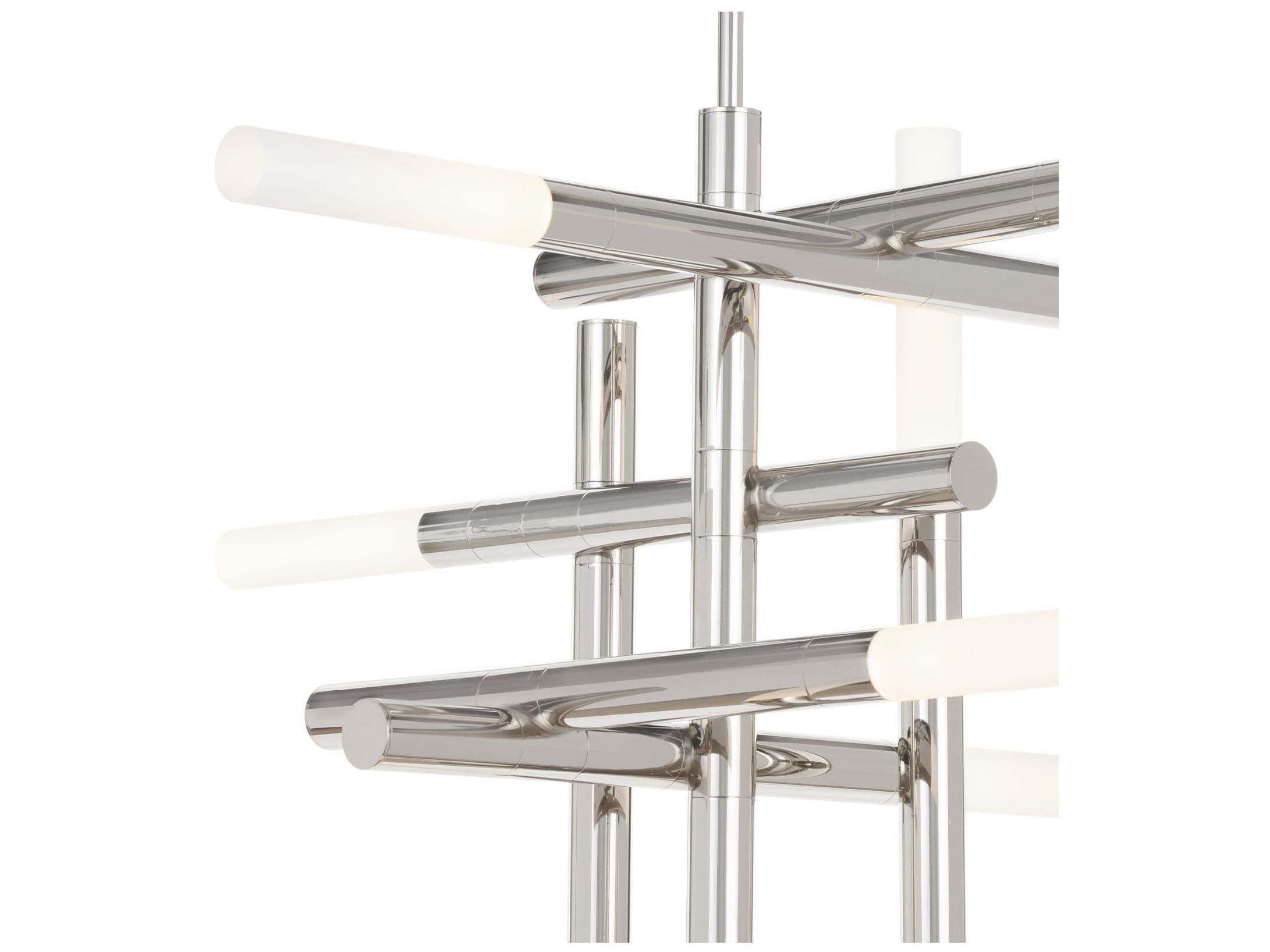 Regina Andrew Cass 8-Light Polished Nickel Geometric Chandelier