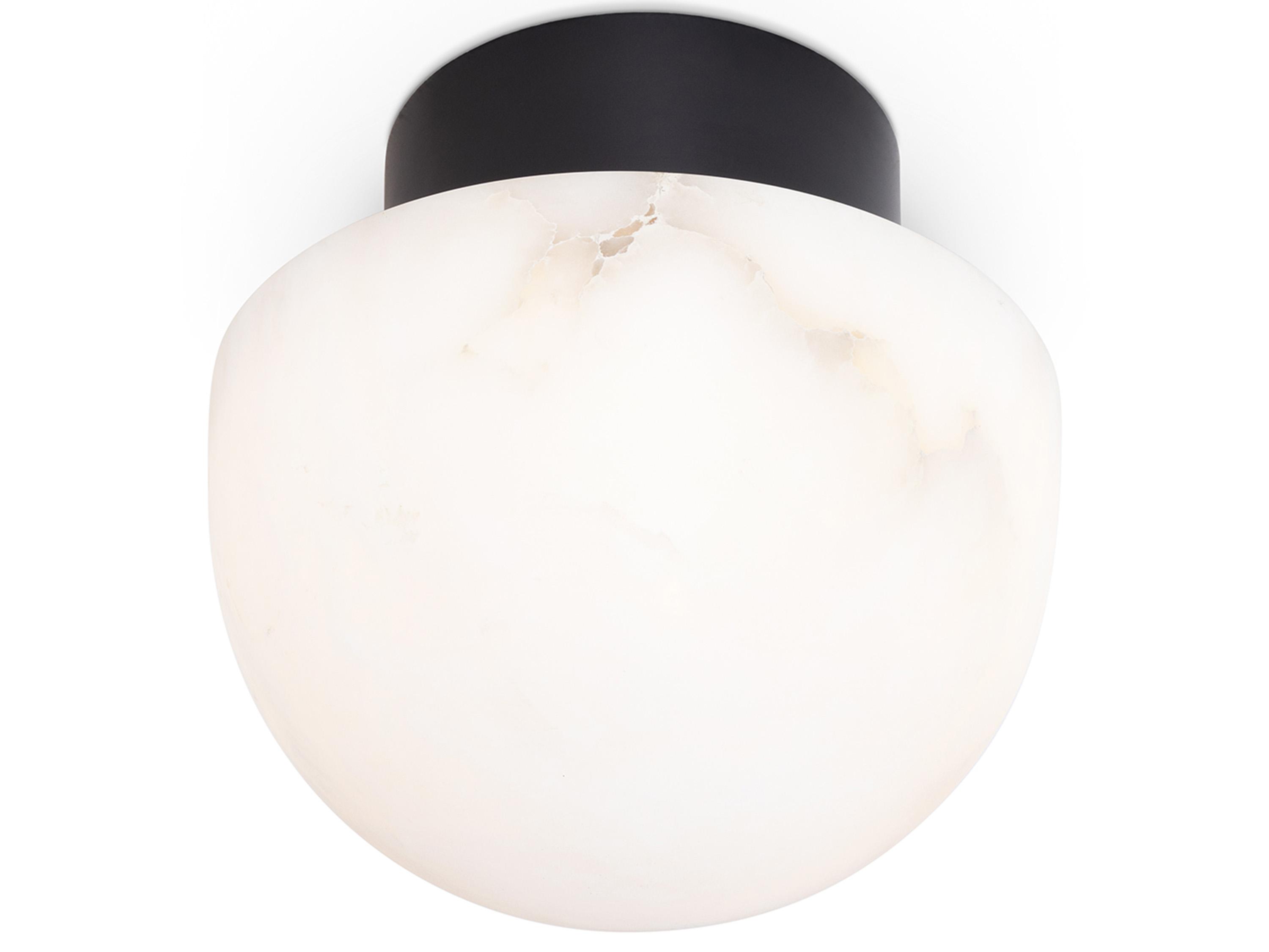 Regina Andrew Parker 1-Light Natural Stone Bronze LED Bowl Flush Mount